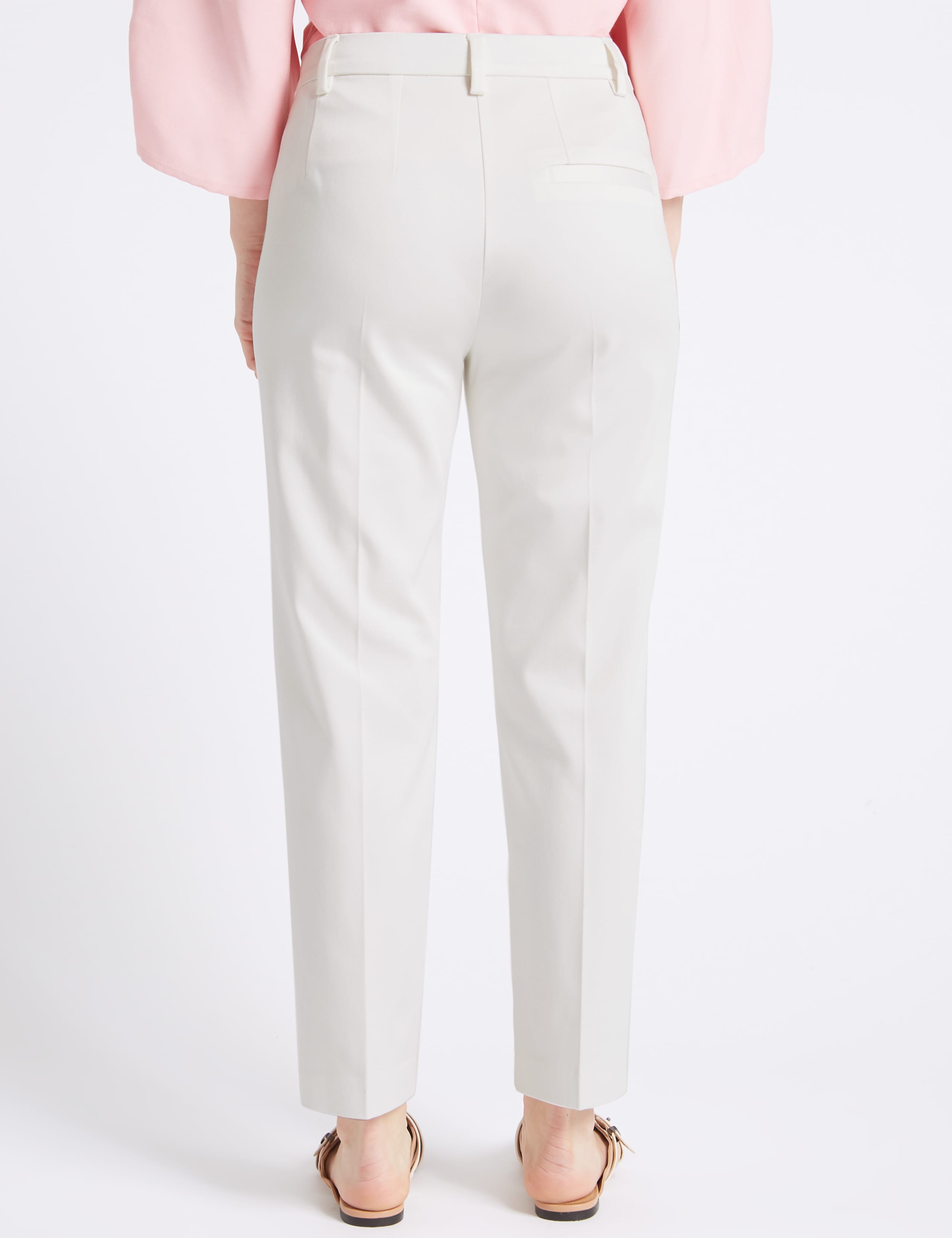 PETITE Cotton Rich Slim Leg Trousers 4 of 6