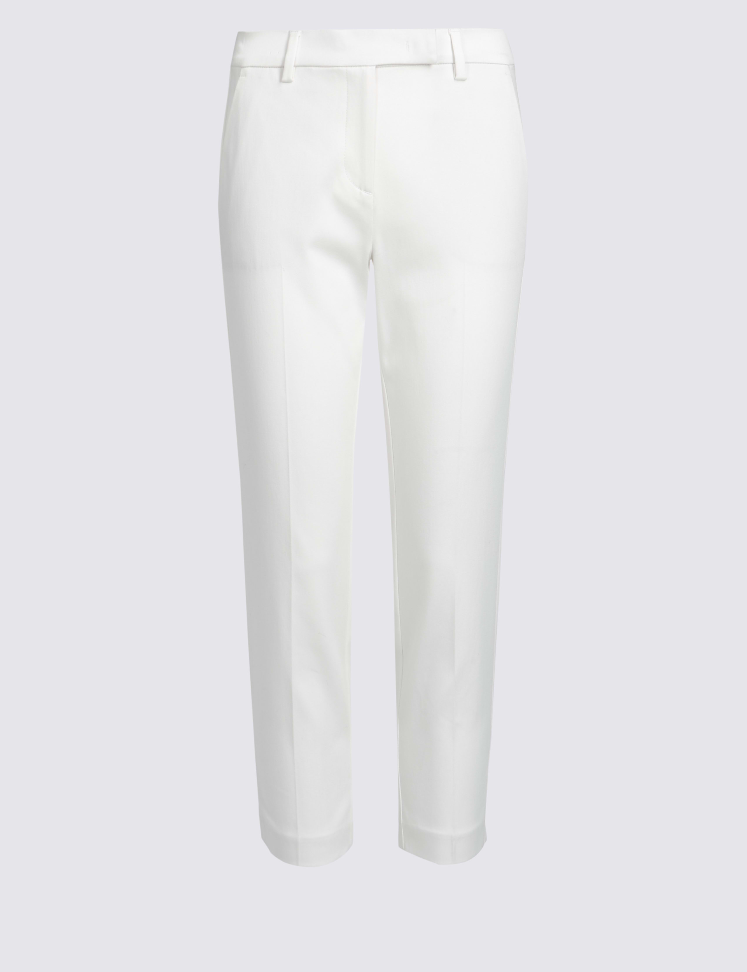 PETITE Cotton Rich Slim Leg Trousers 2 of 6