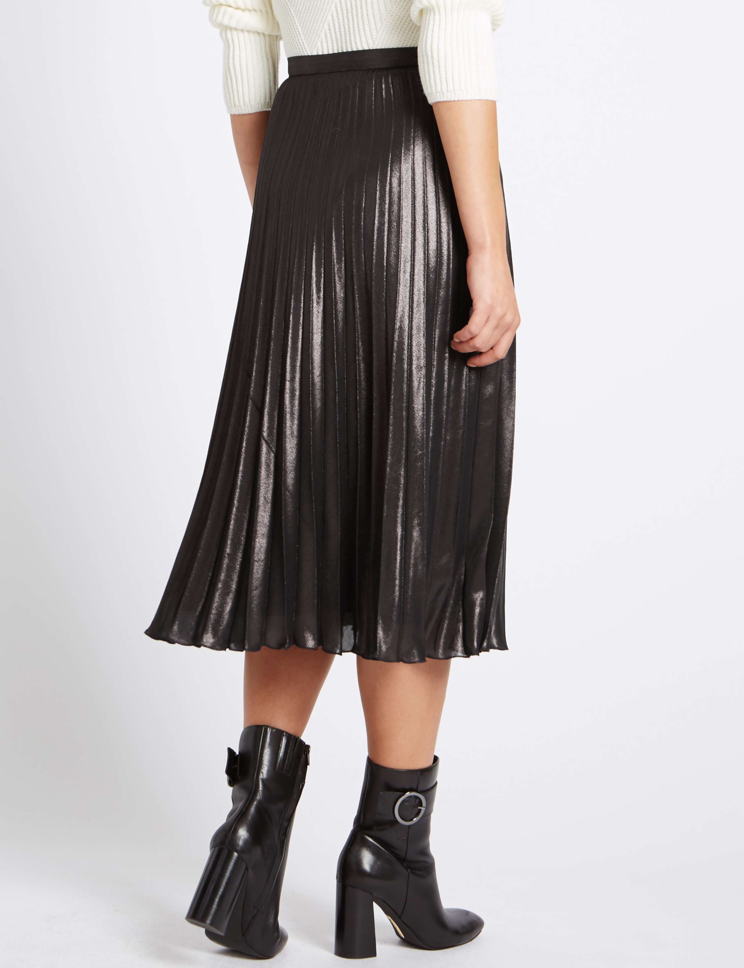 Pleated Midi Skirt 3 of 3