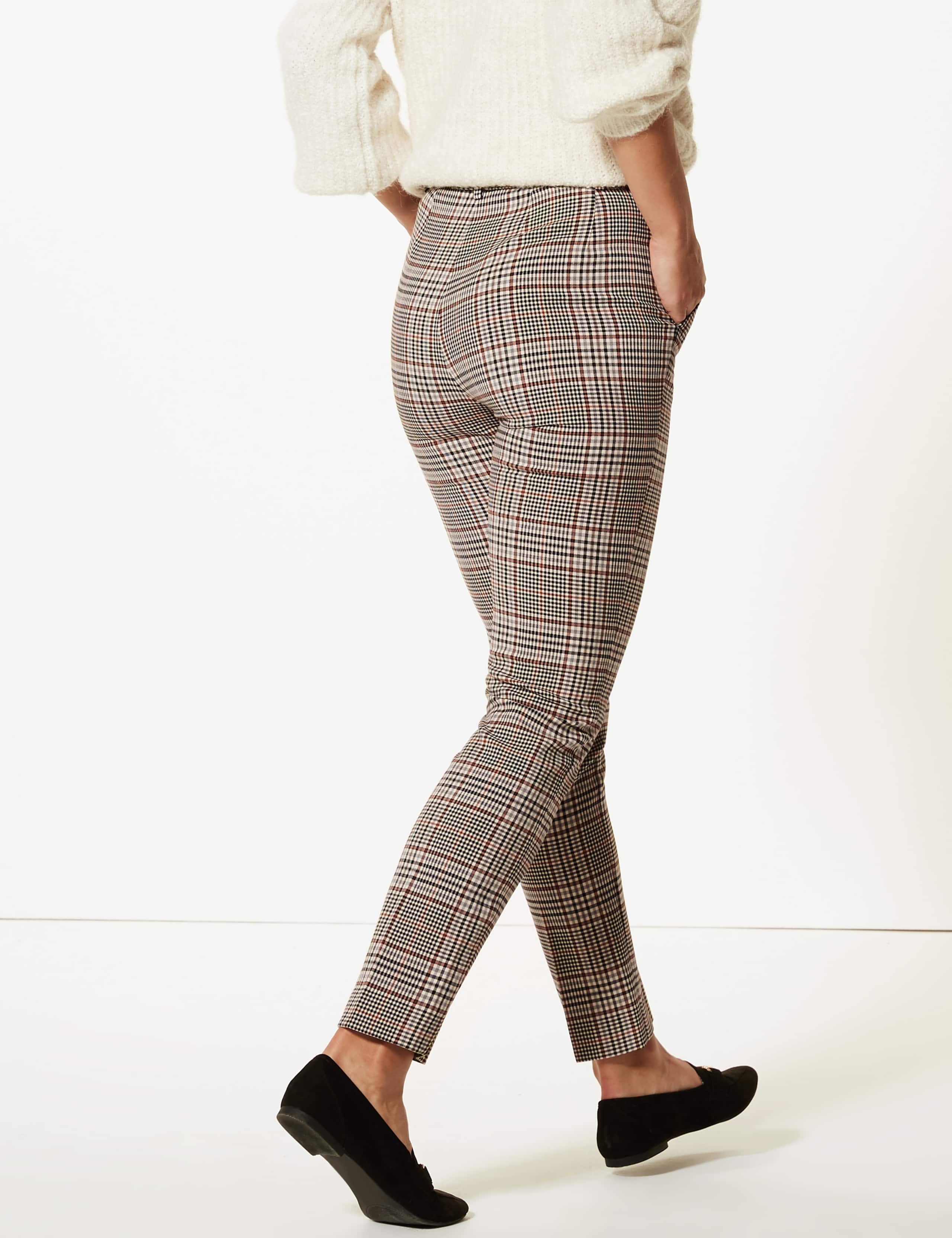 Checked Slim Leg Trousers 3 of 4
