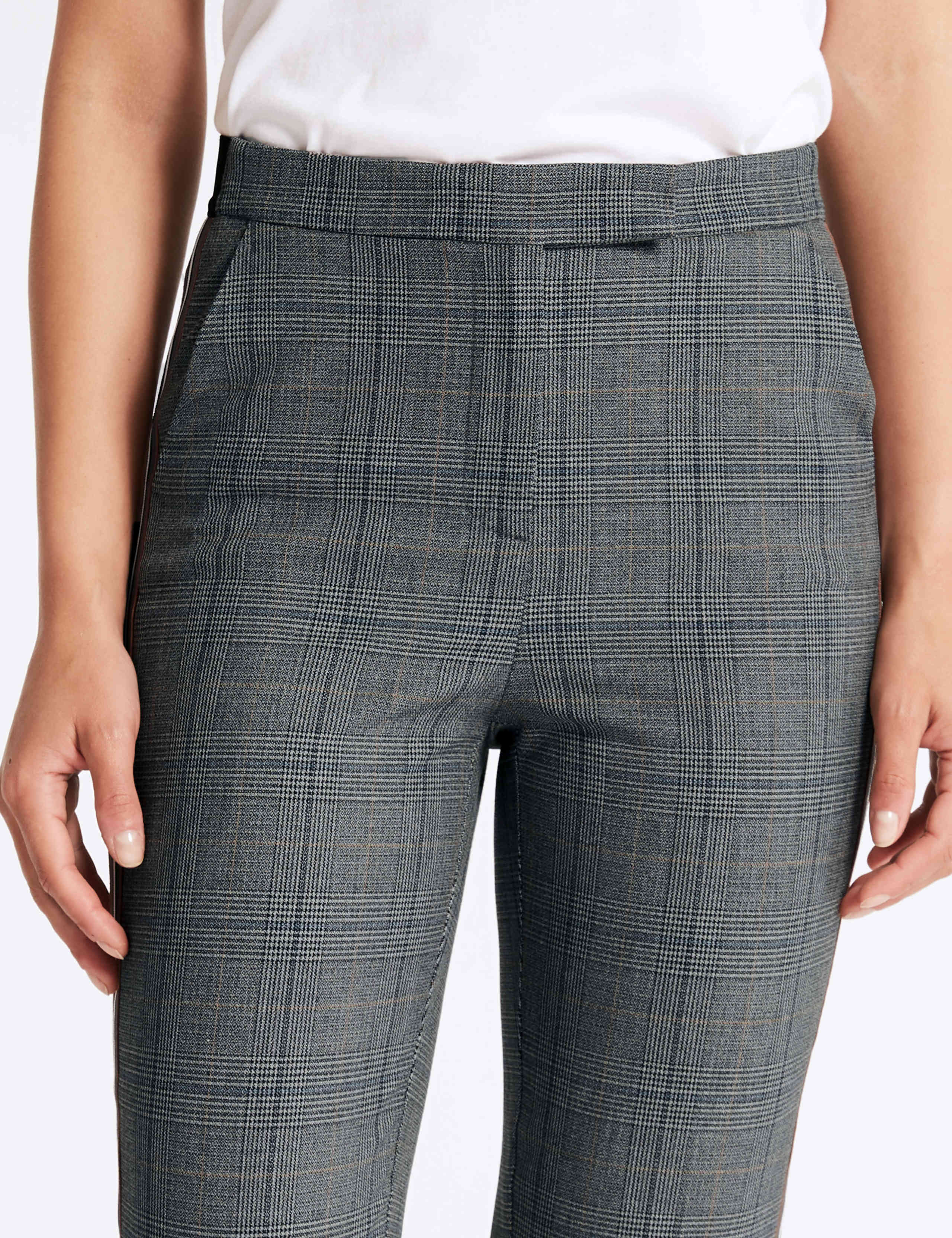 Checked Slim Leg Trousers 5 of 6