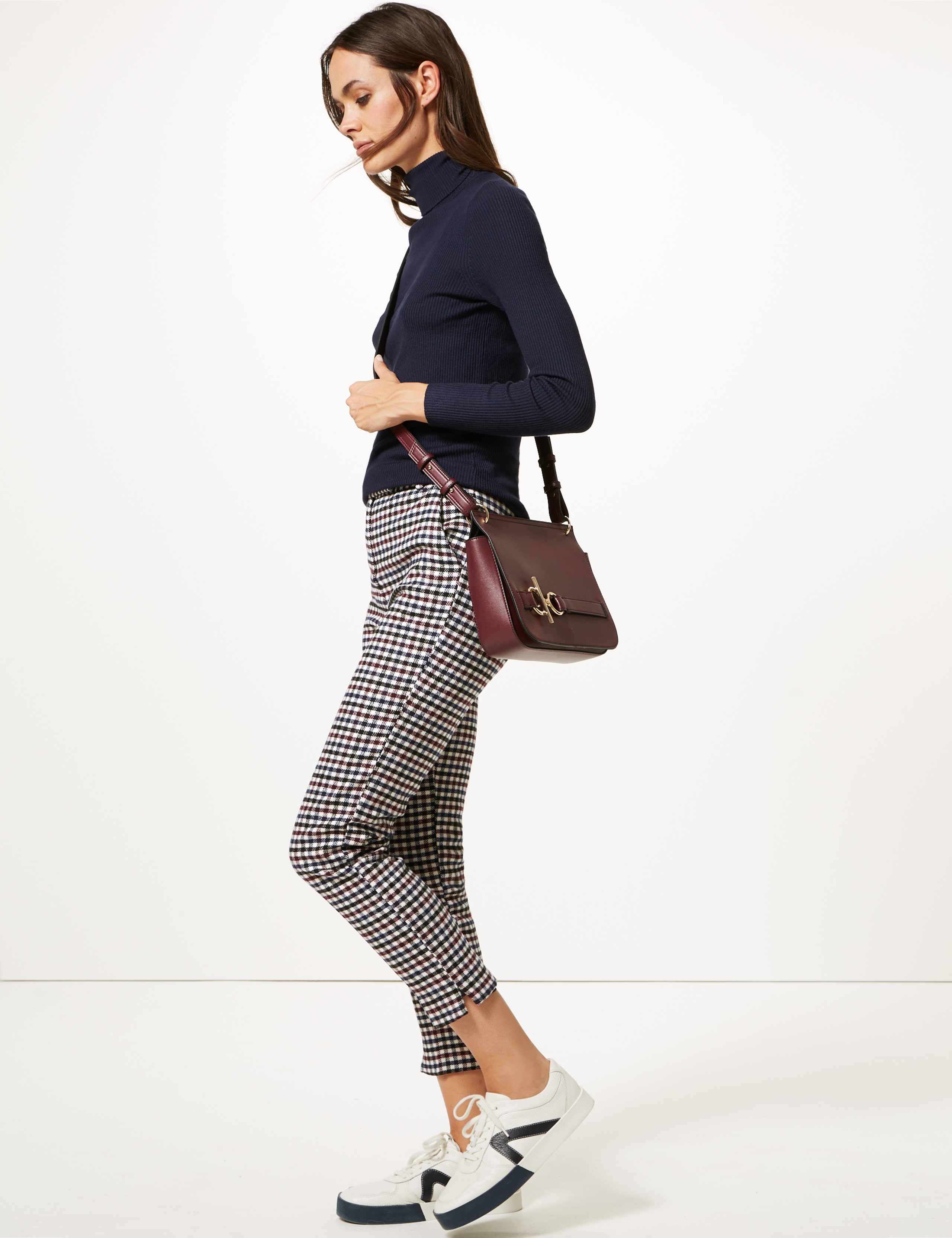 Checked Slim Leg Trousers 7 of 7