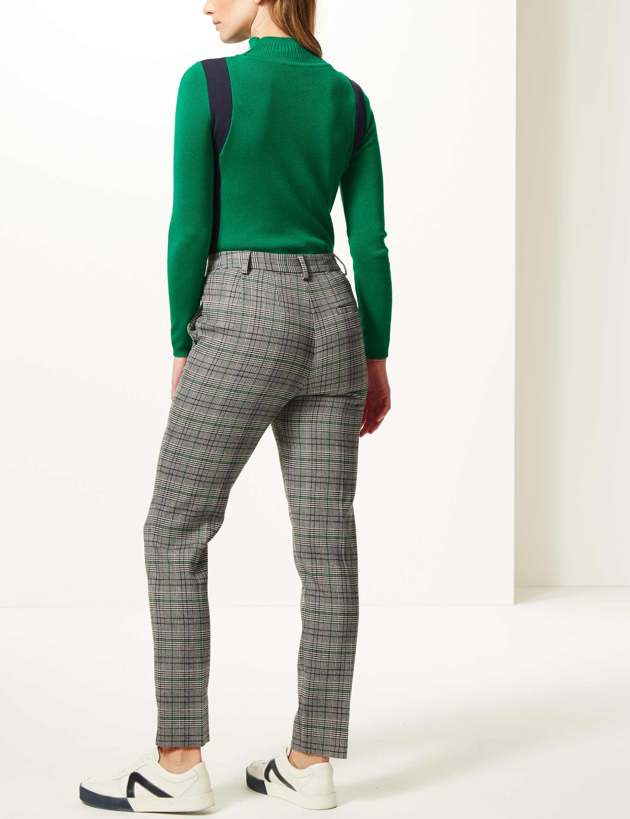 Checked Slim Leg Trousers 4 of 6