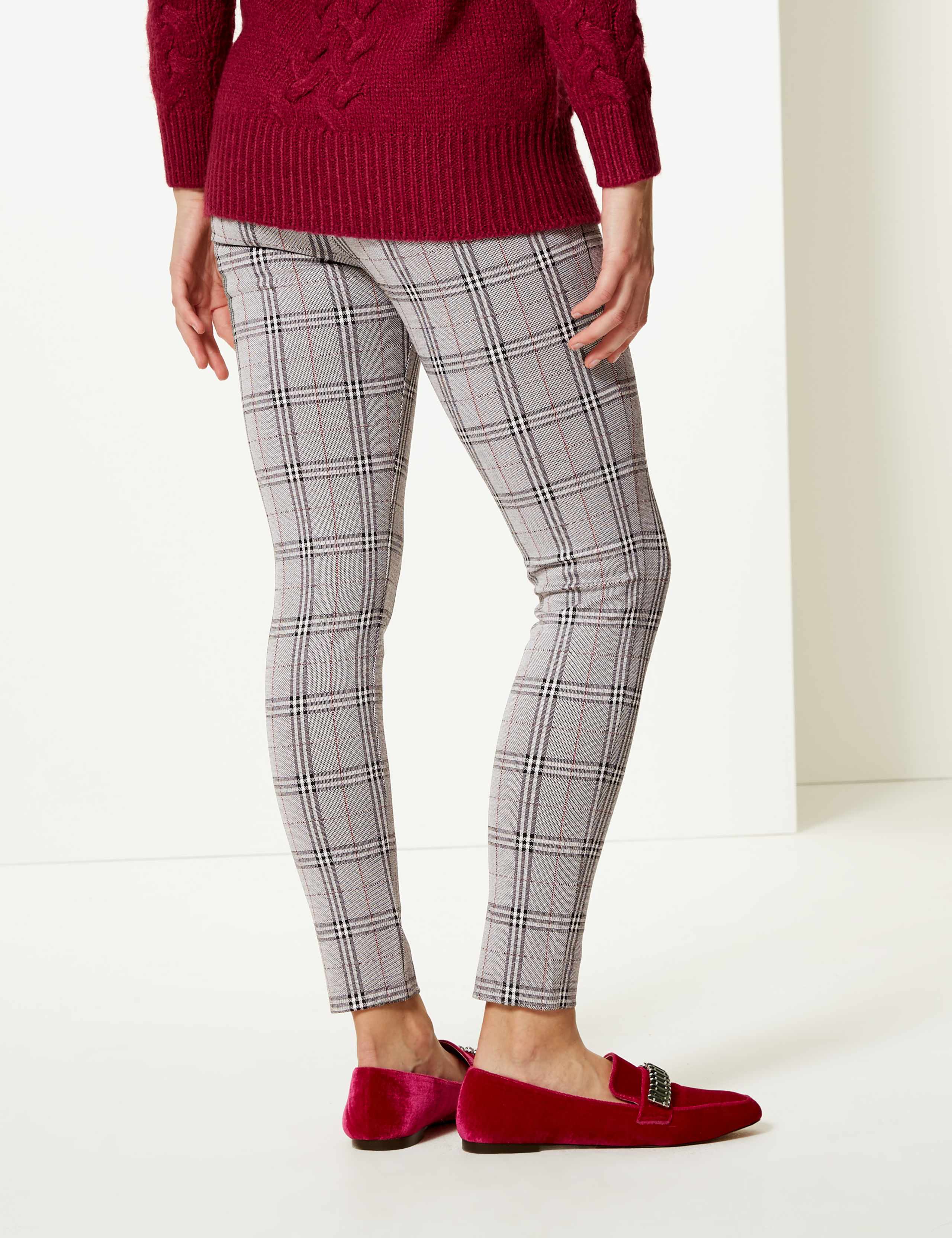 Checked Skinny Leg Trousers 2 of 4