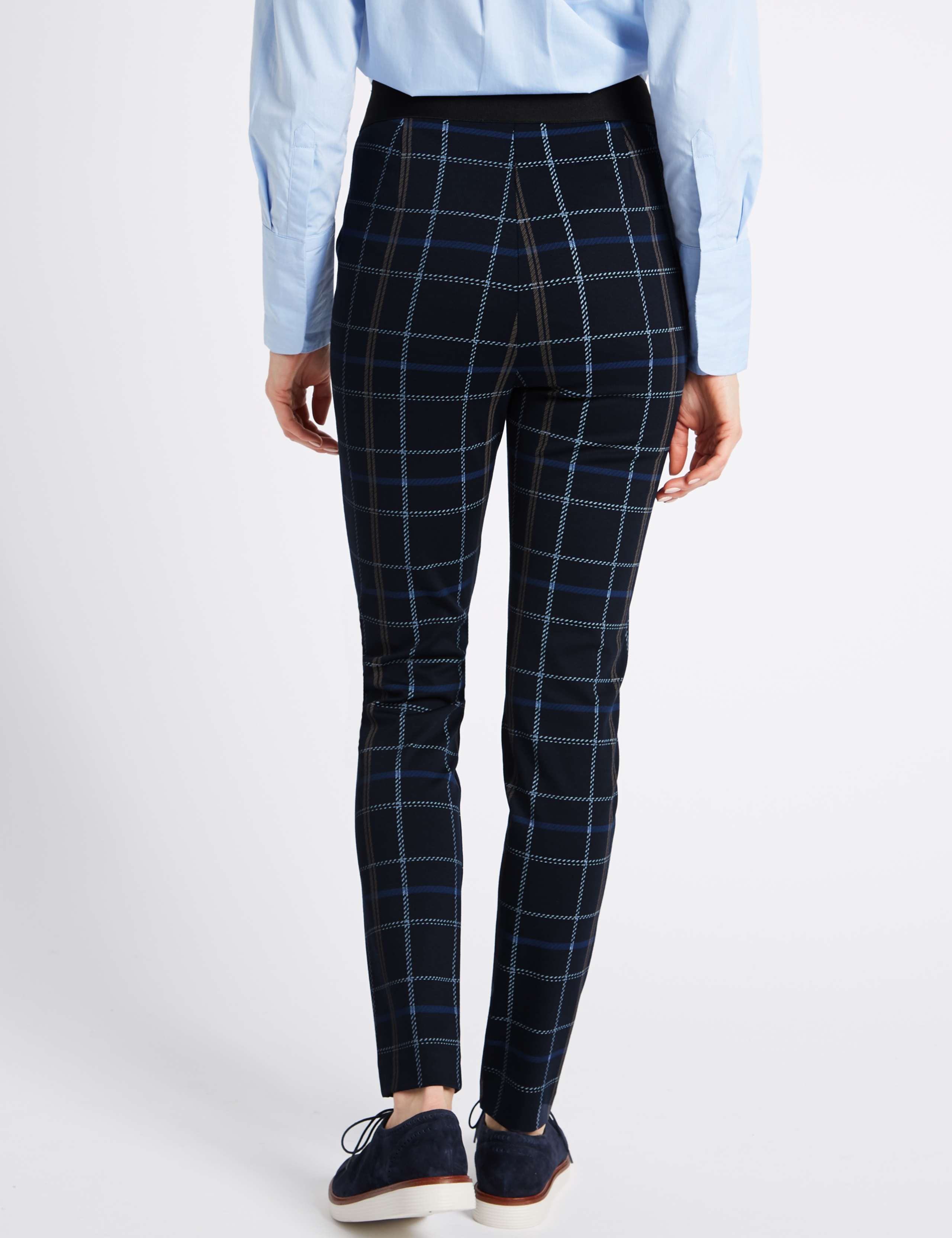 Checked Skinny Leg Trousers 2 of 4