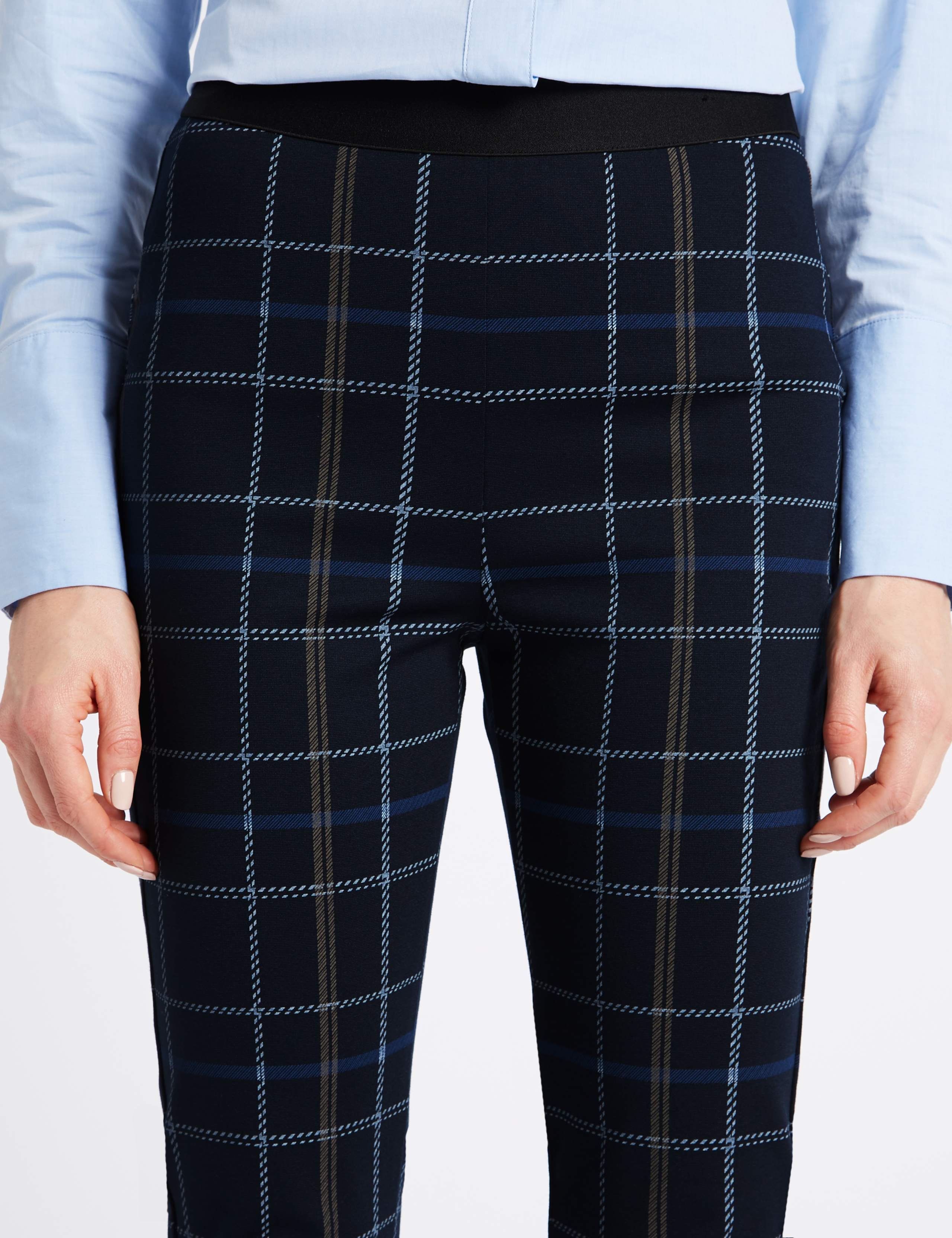 Checked Skinny Leg Trousers 3 of 4