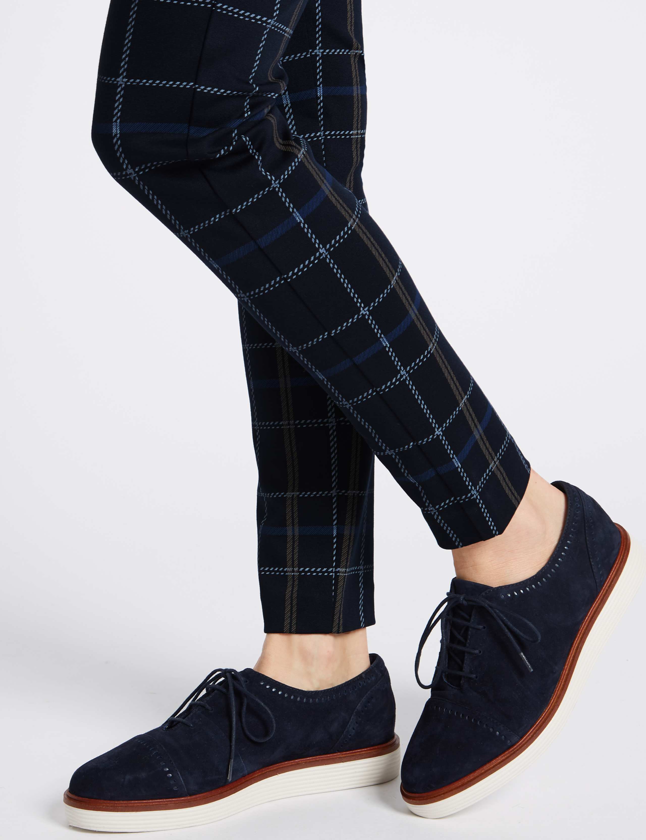 Checked Skinny Leg Trousers 4 of 4