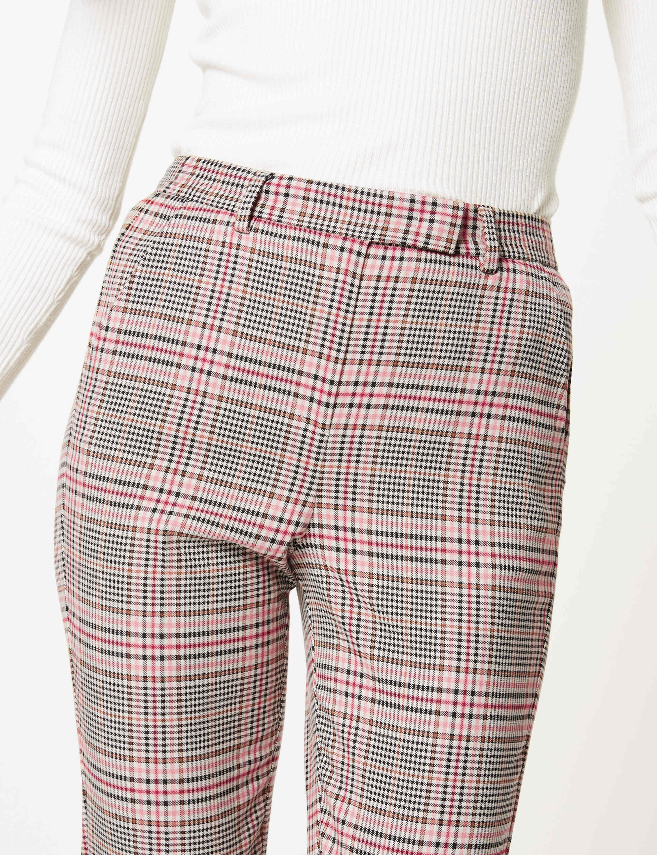 Mia Slim Checked Ankle Grazer Trousers 3 of 5