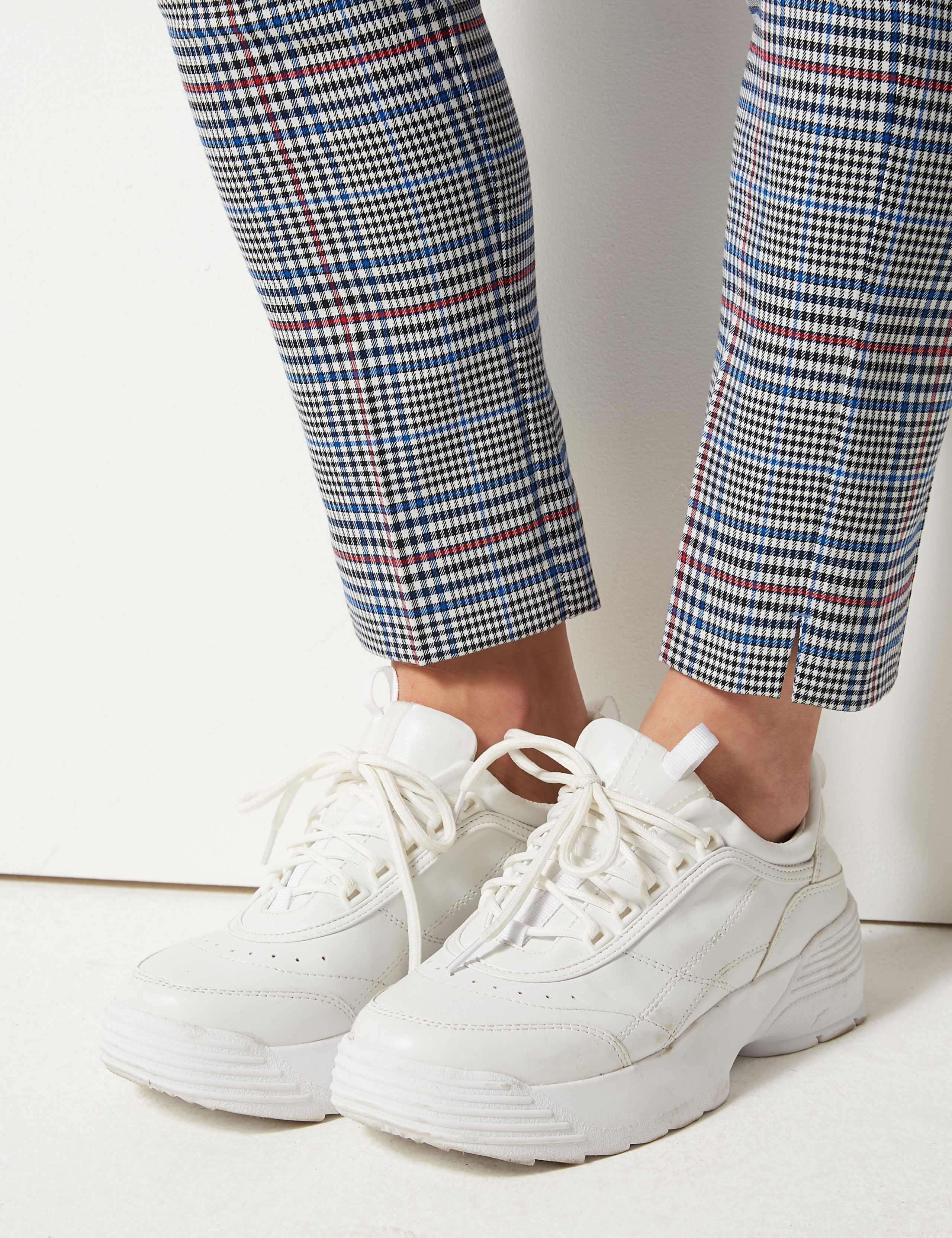 Checked Slim Leg Ankle Grazer Trousers 5 of 5