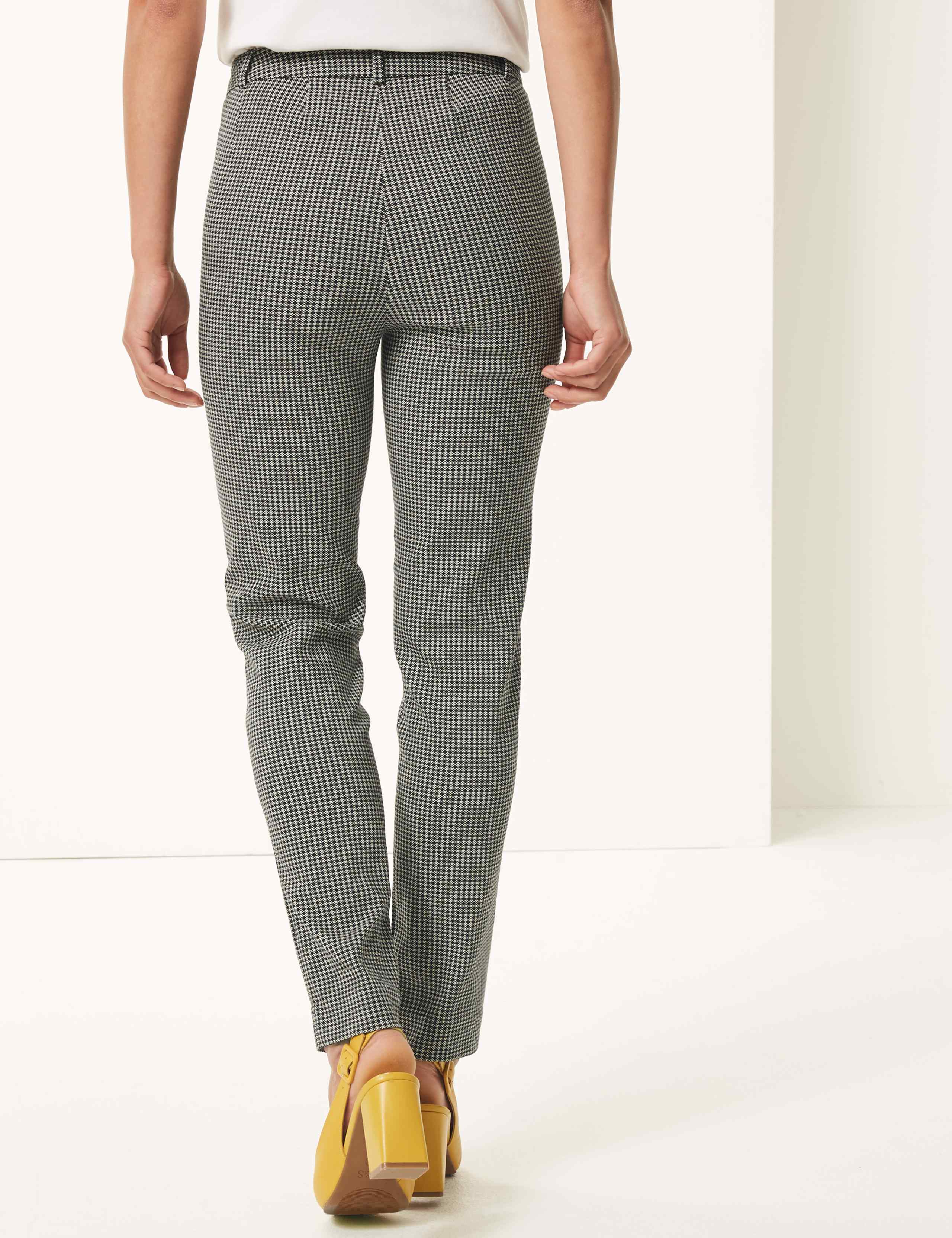 Mia Slim Checked Ankle Grazer Trousers 3 of 5
