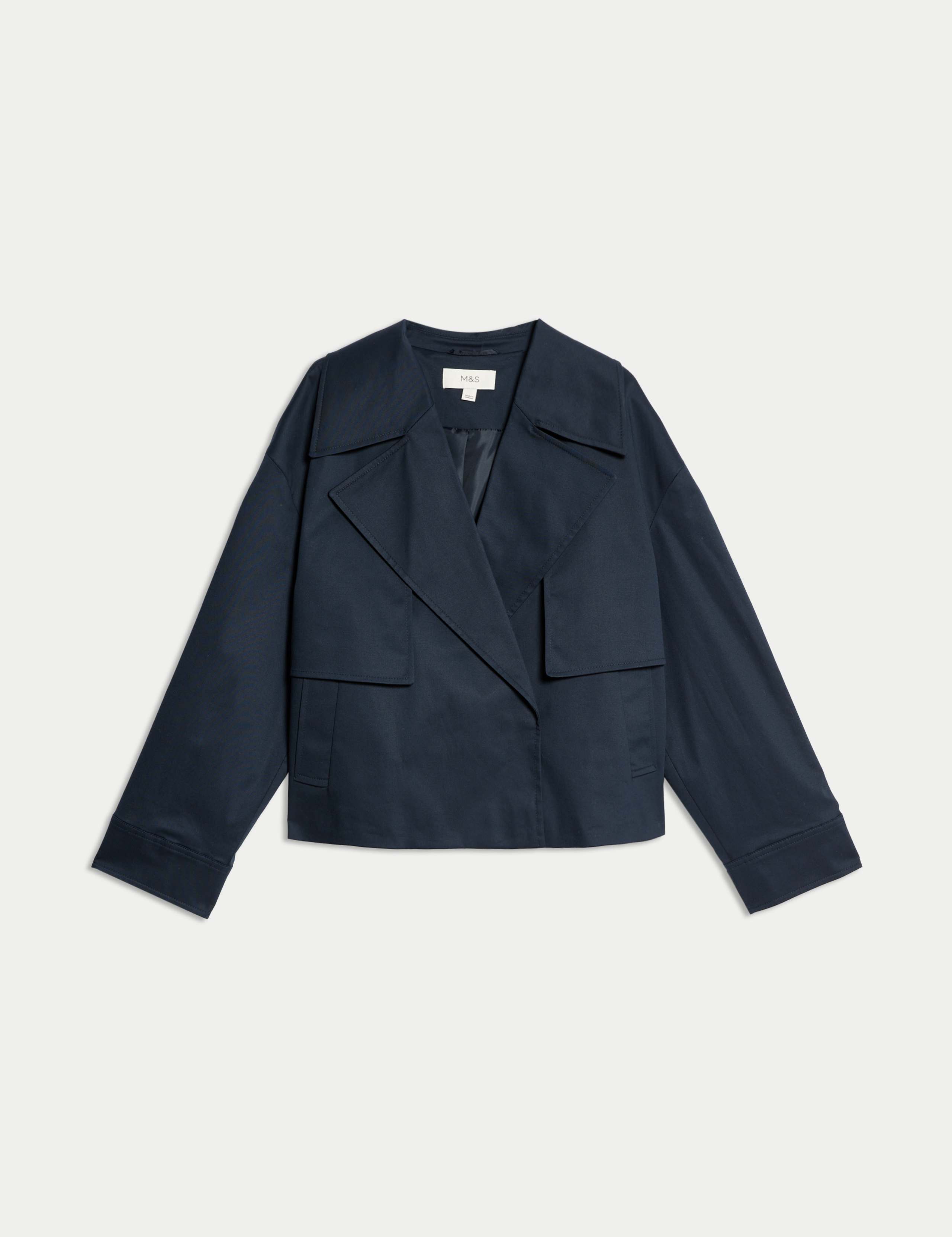 Cotton Rich Short Trench Coat 2 of 6