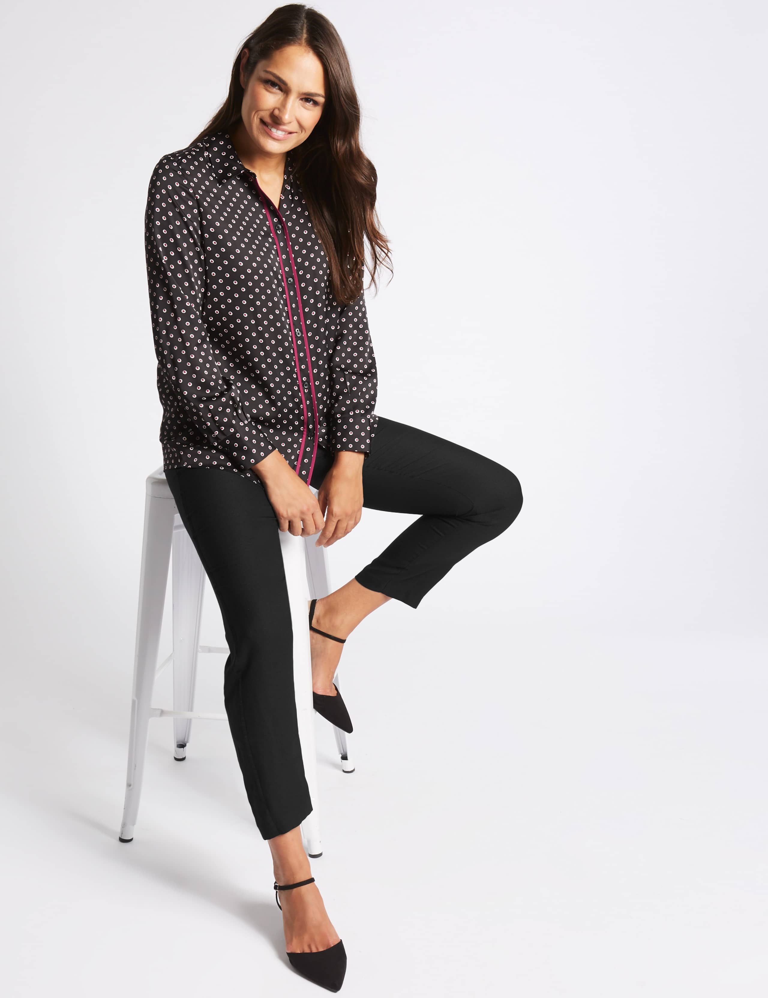 Satin Straight Leg Trousers 3 of 6