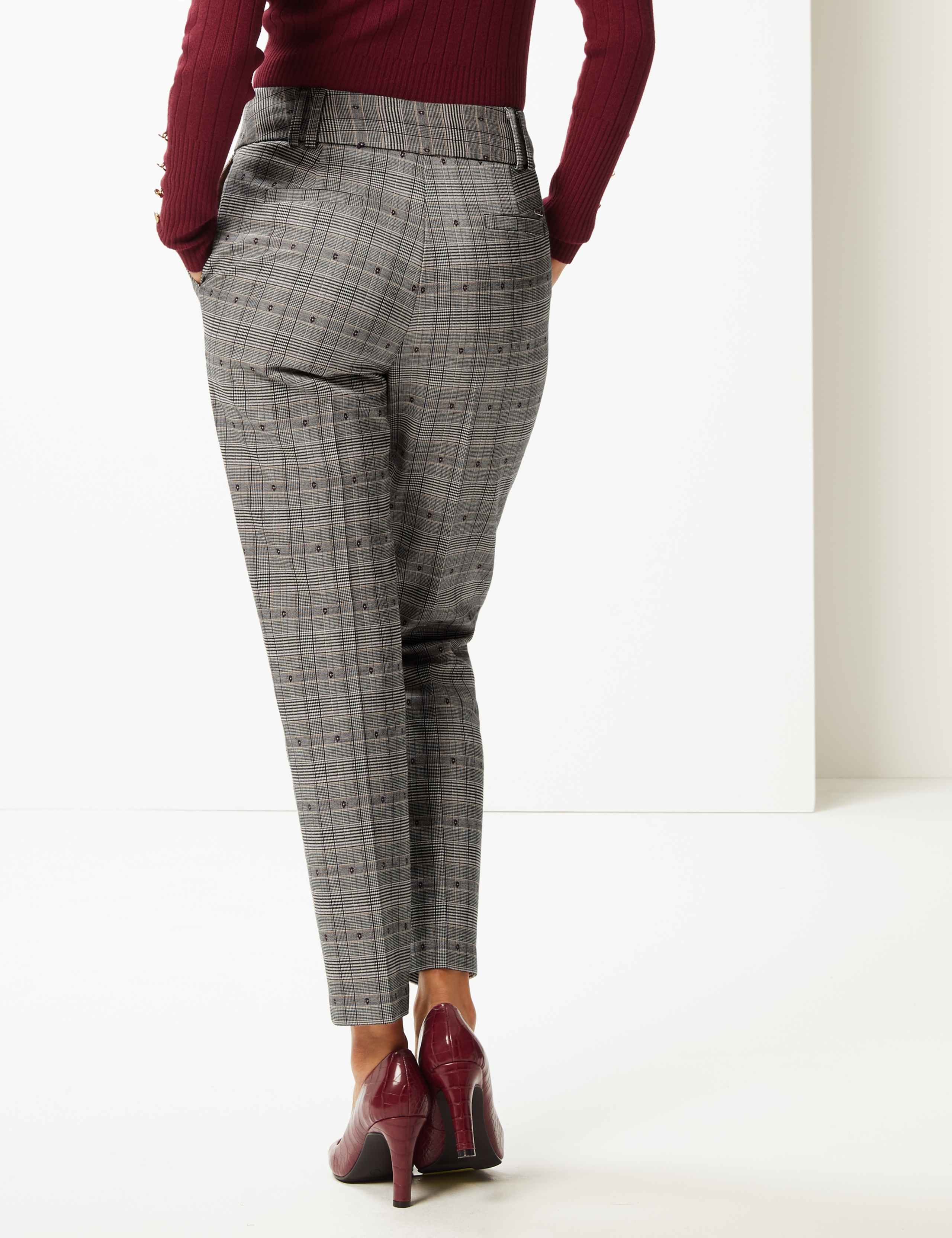 Checked Slim Leg Trousers 4 of 6