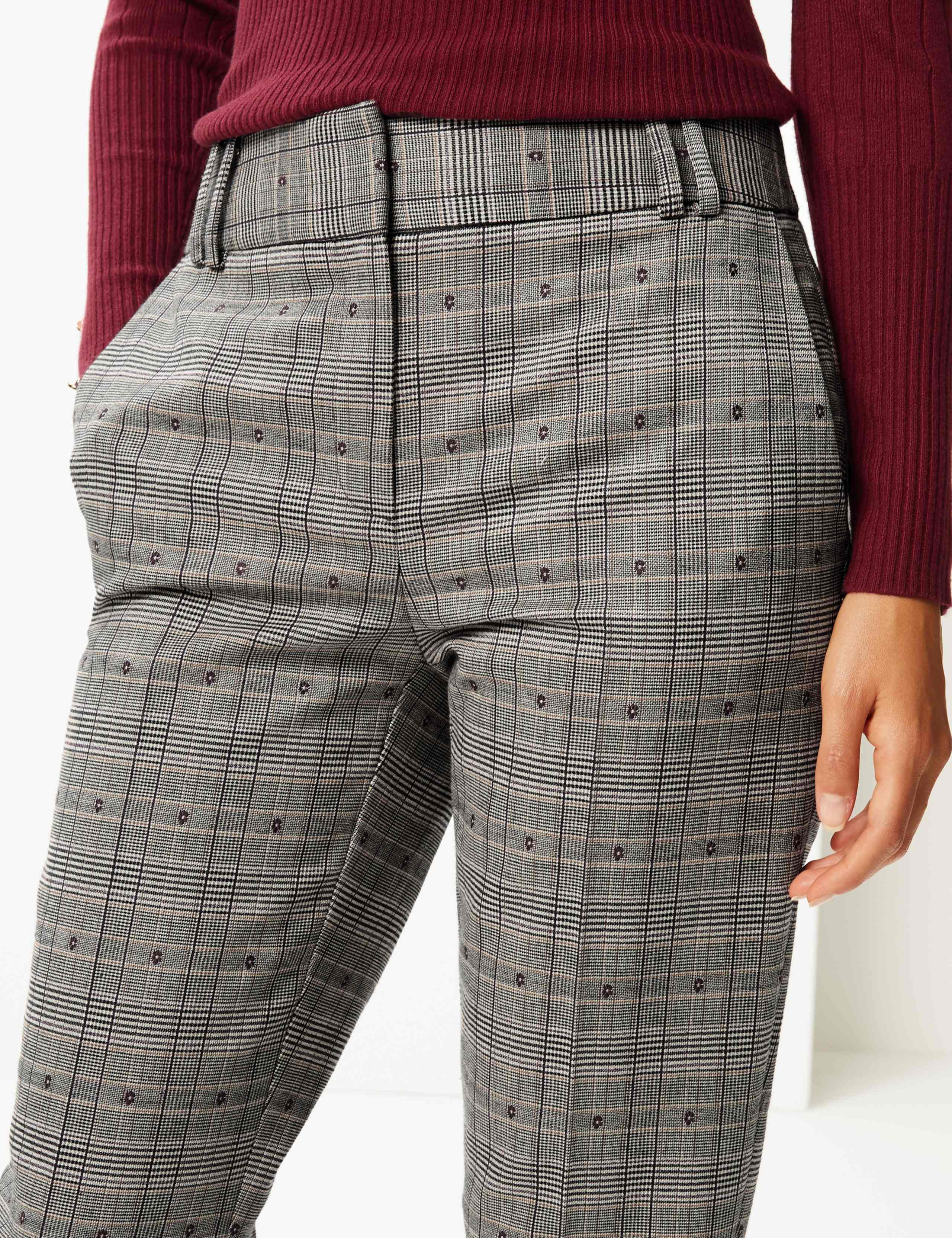 Checked Slim Leg Trousers 5 of 6