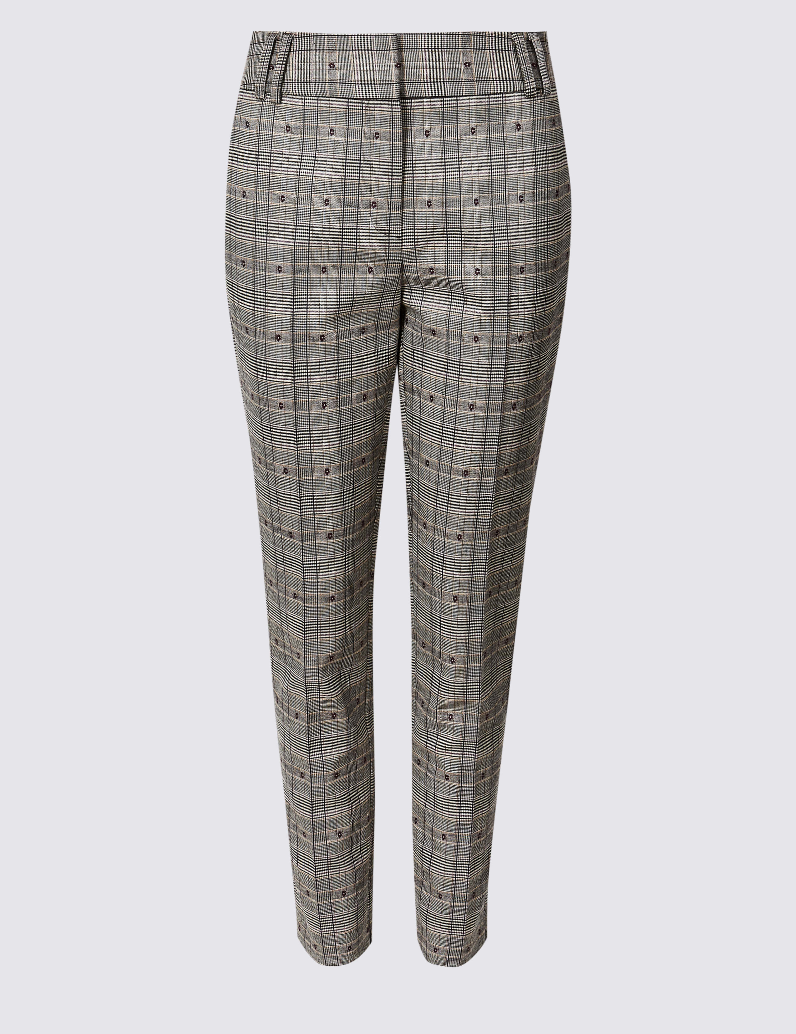Checked Slim Leg Trousers 2 of 6