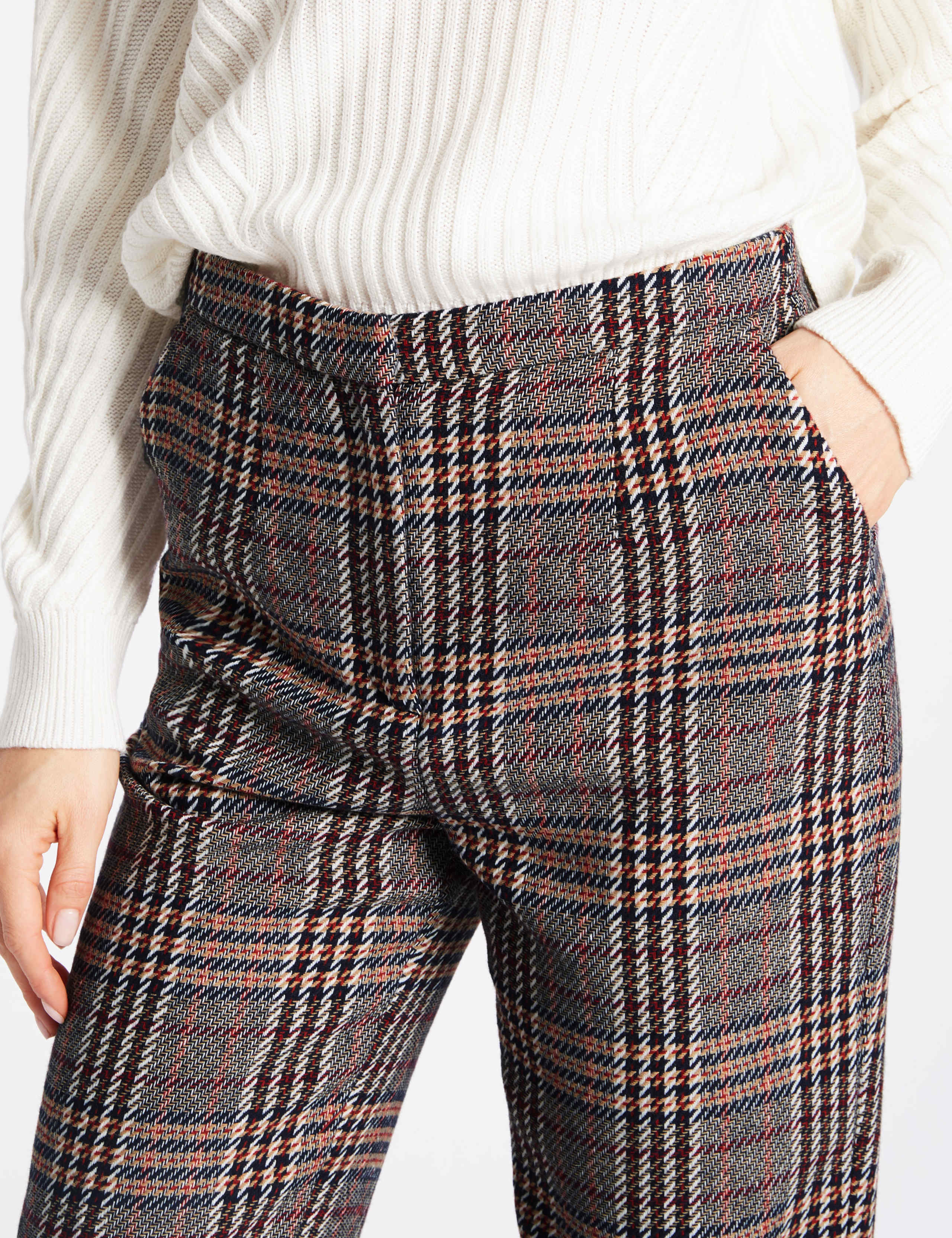 Checked Straight Leg Trousers 5 of 6