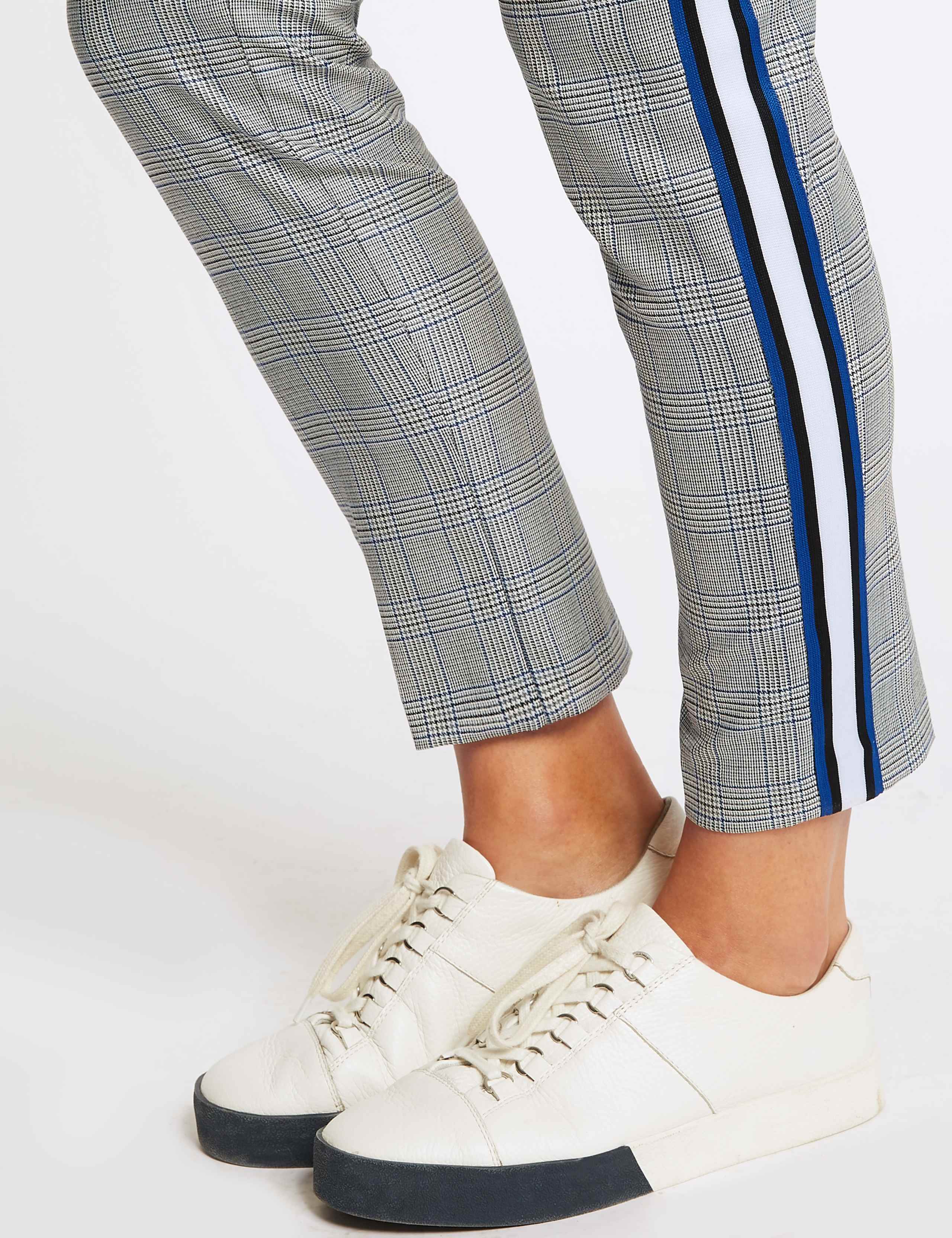 Checked Side Stripe Slim Leg Trousers 5 of 5