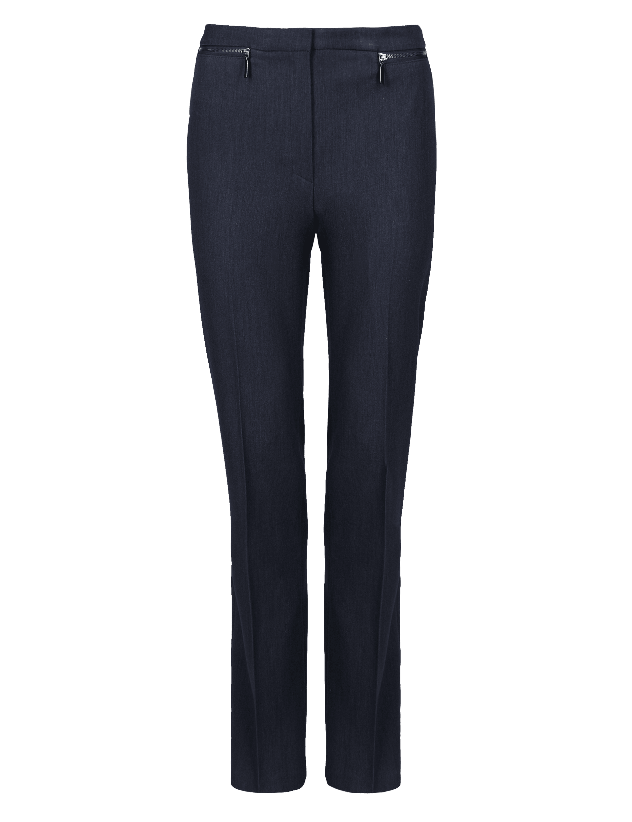 Straight Leg Zipped Trousers 2 of 6