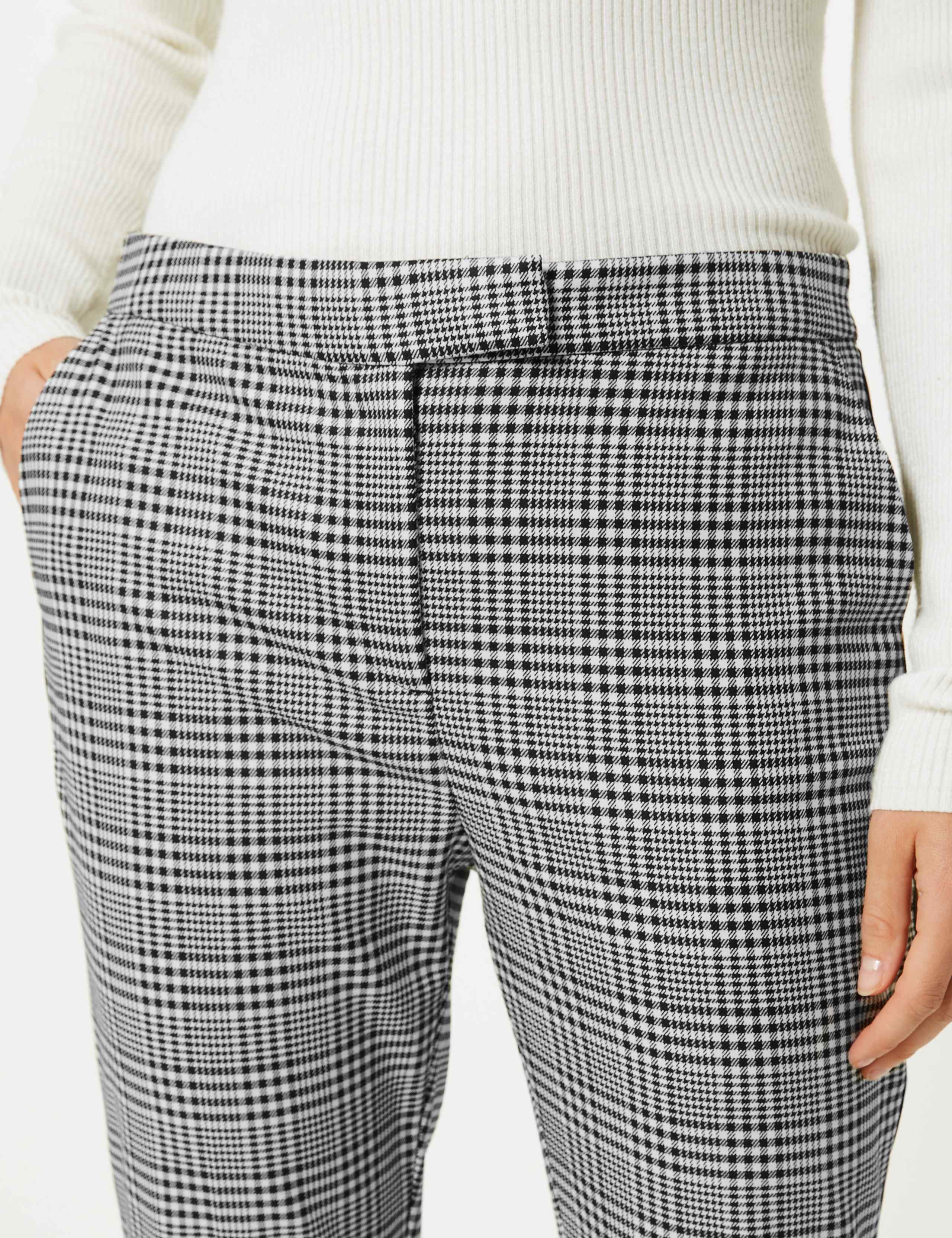 Mia Slim Checked Ankle Grazer Trousers 4 of 5