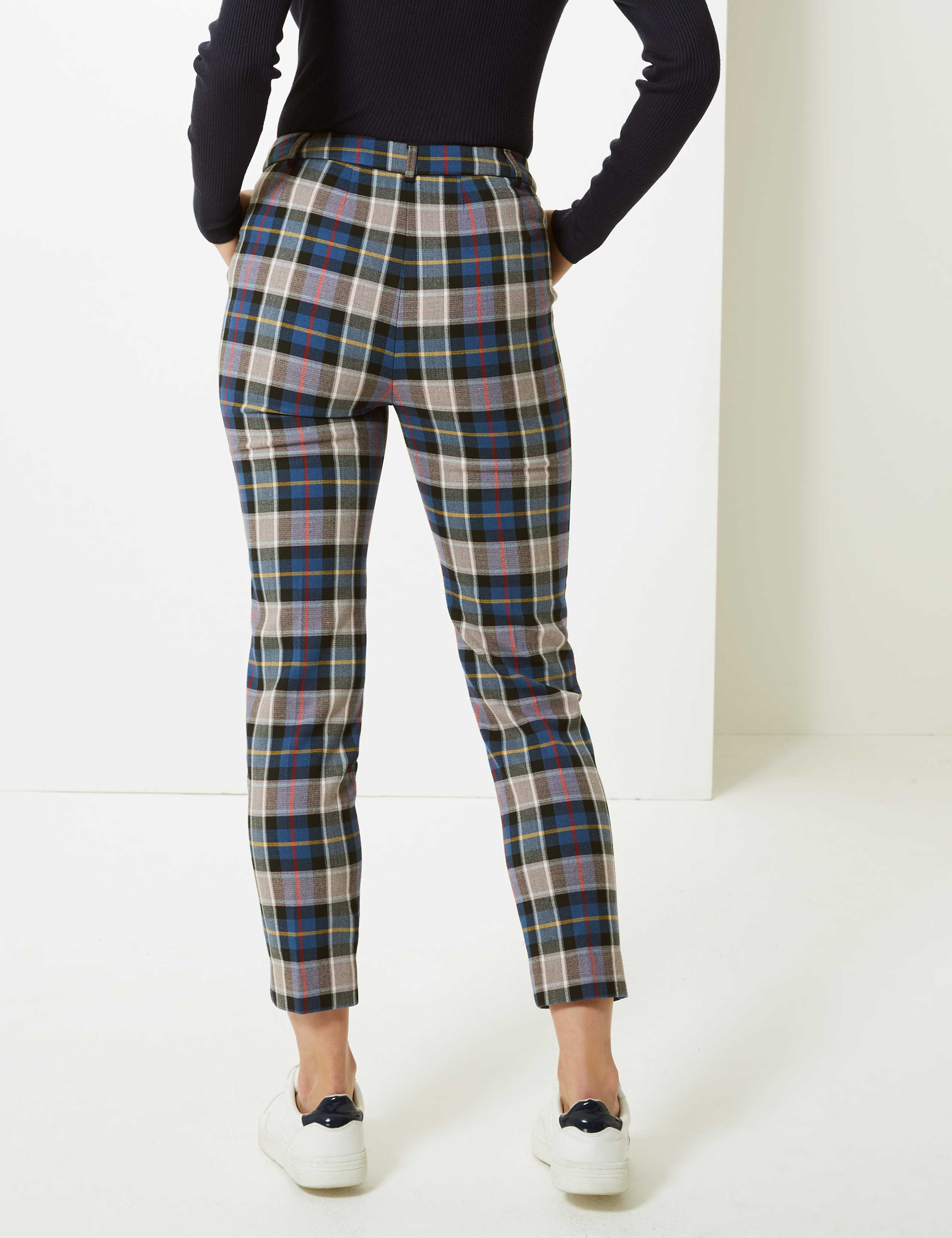 Checked Slim Leg Trousers 3 of 5
