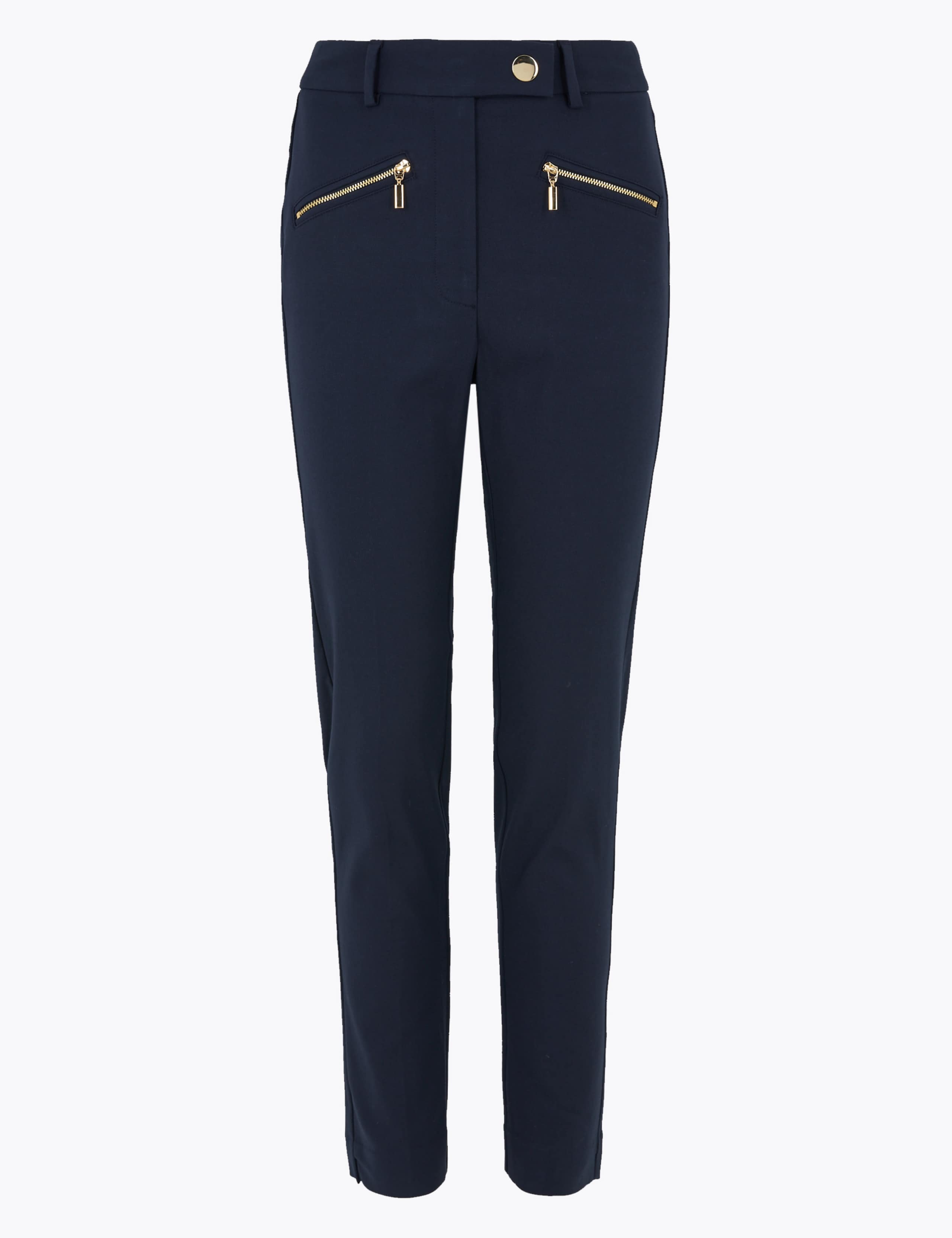 Mia Slim Cotton Ankle Grazer Trousers 2 of 5