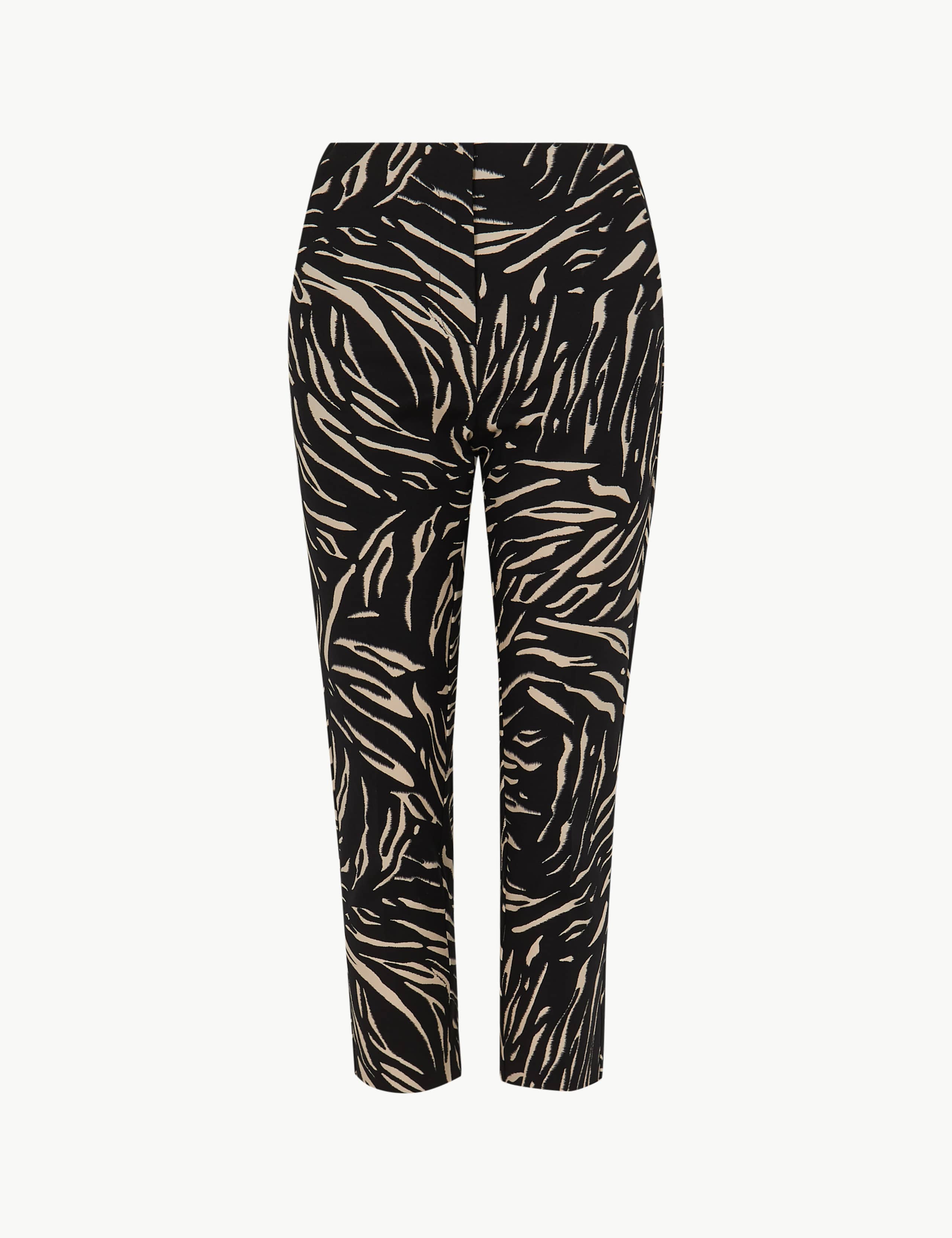Mia Slim Animal Print Cropped Trousers 2 of 5