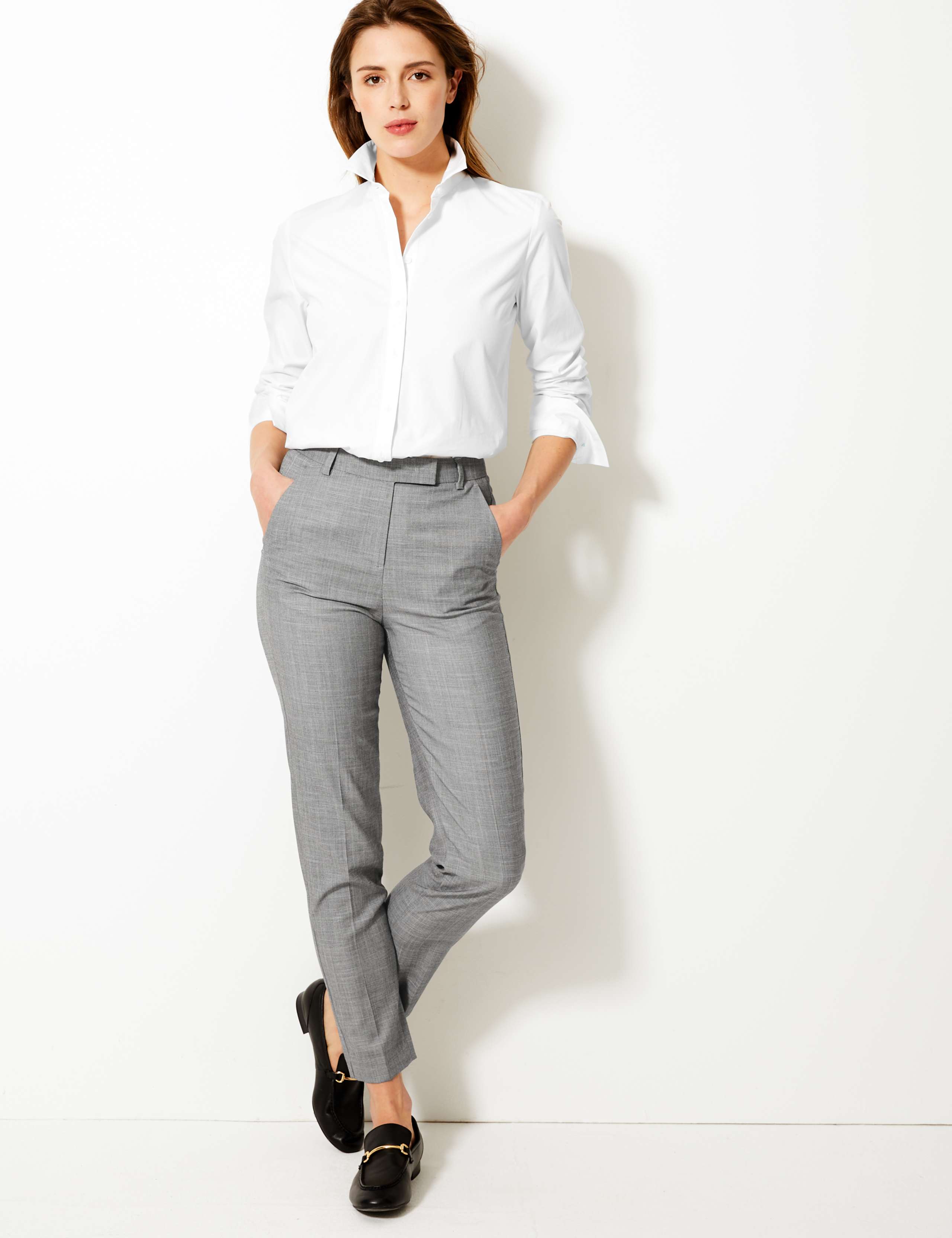 Mia Slim Ankle Grazer Trousers 1 of 5