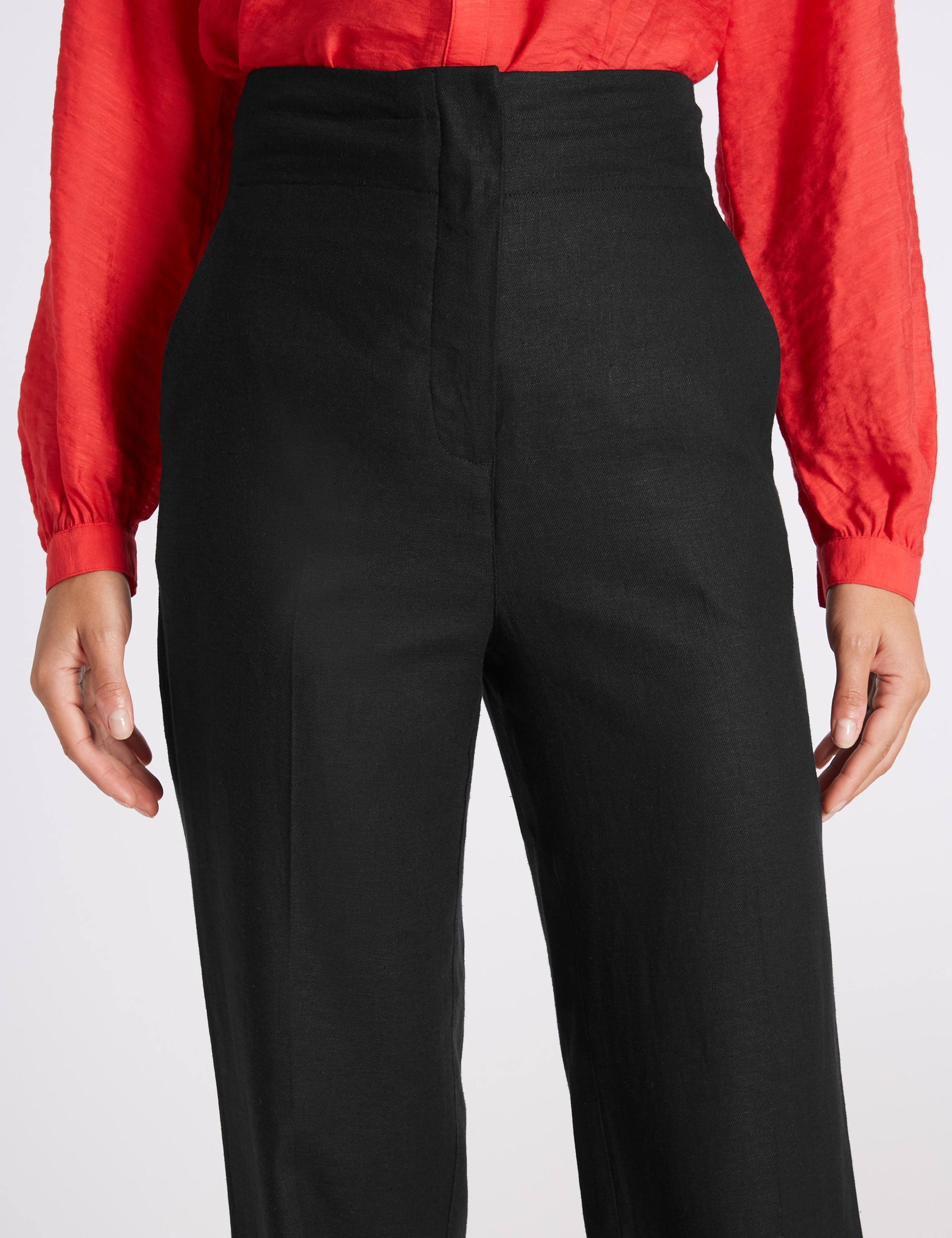 Linen Rich Straight Leg Trousers 5 of 6