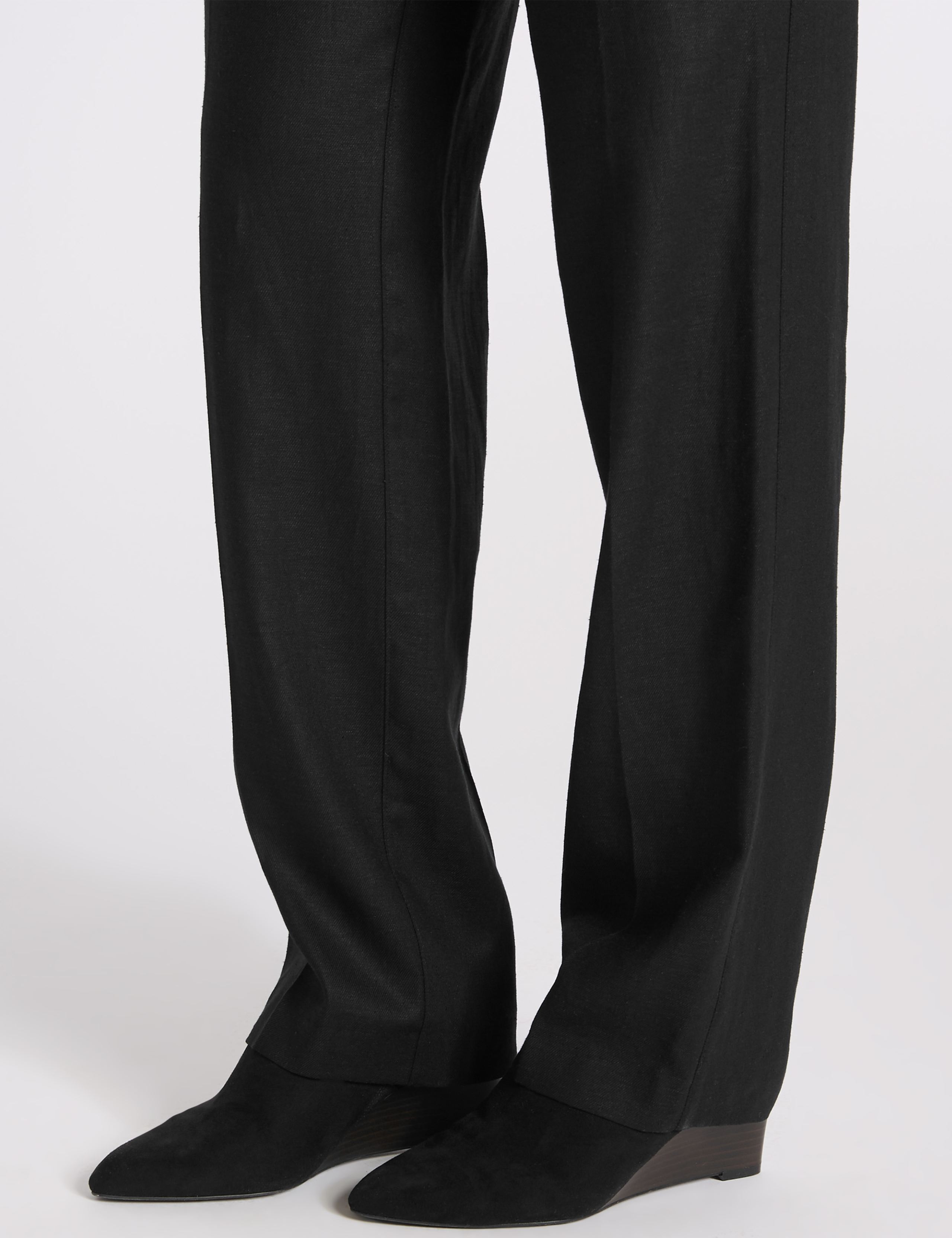 Linen Rich Straight Leg Trousers 6 of 6
