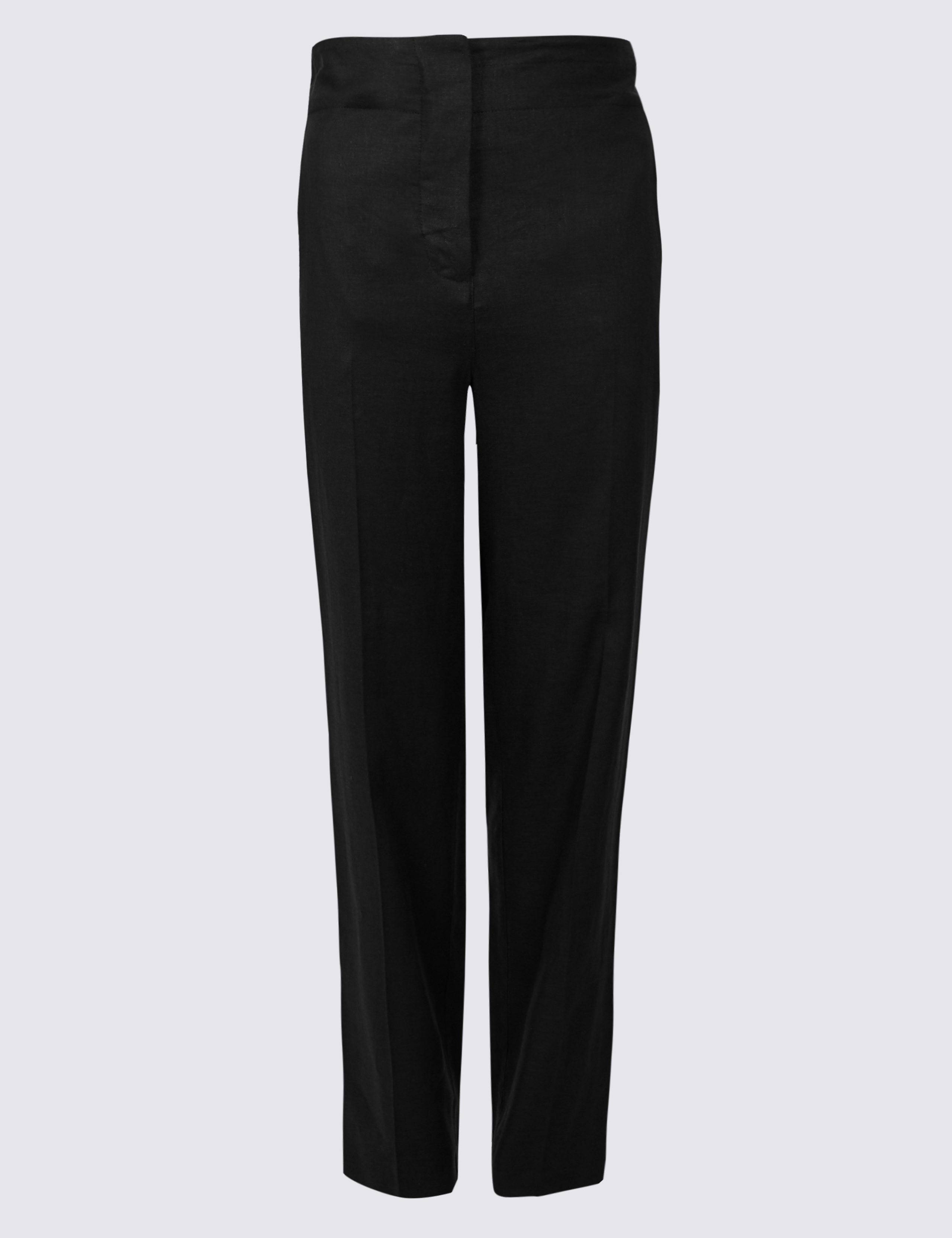 Linen Rich Straight Leg Trousers 2 of 6