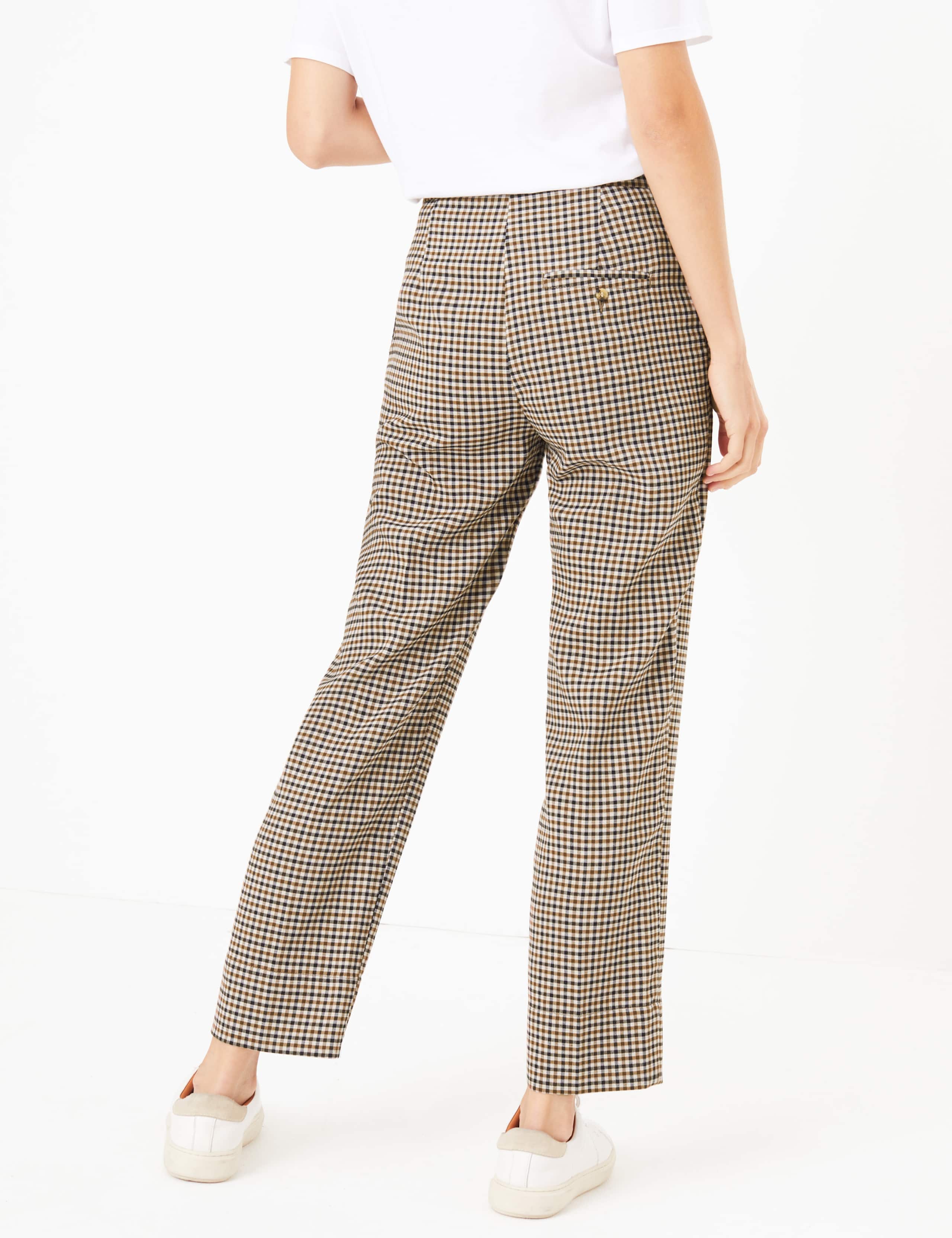 Checked Straight Leg 7/8 Trousers 3 of 5