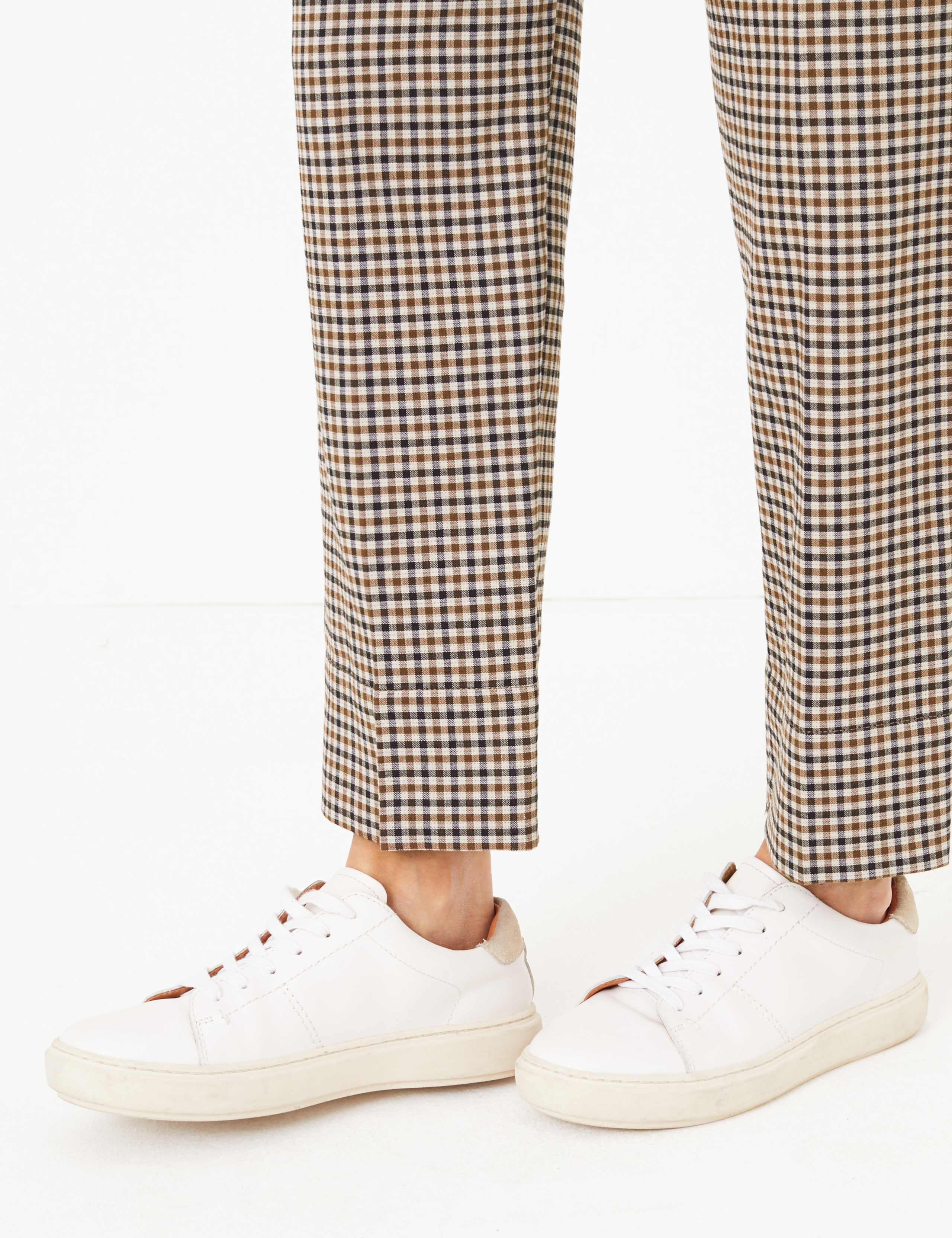 Checked Straight Leg 7/8 Trousers 5 of 5