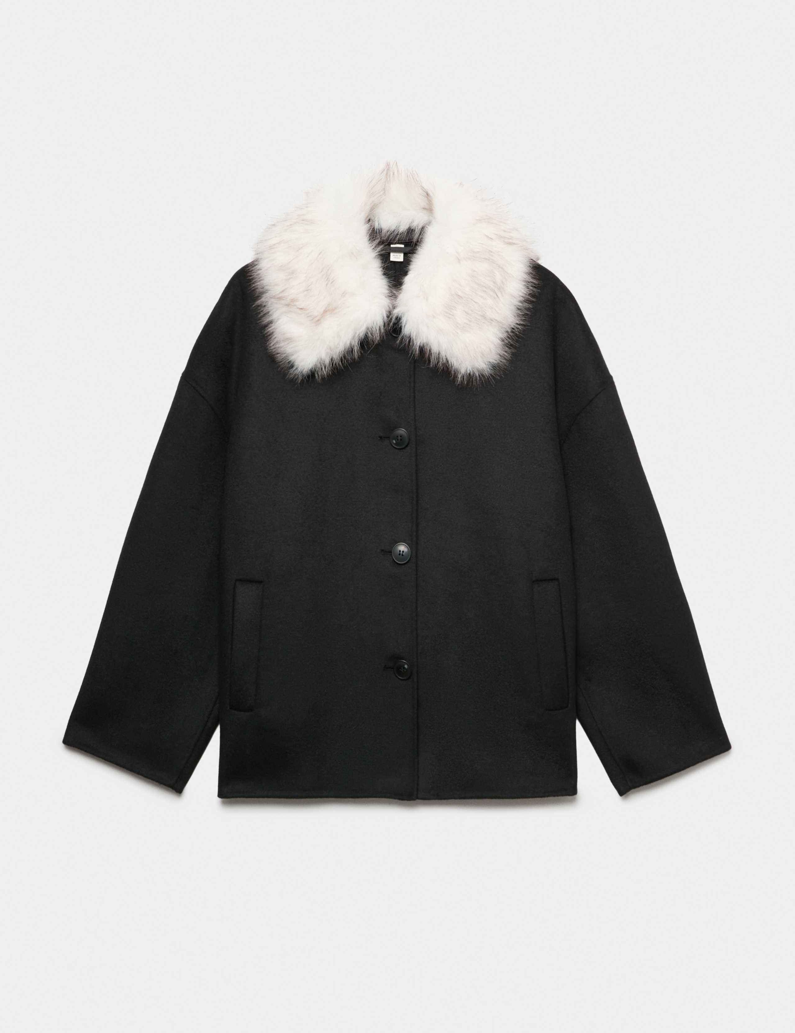 Faux Fur Trim Short Coat 2 of 8