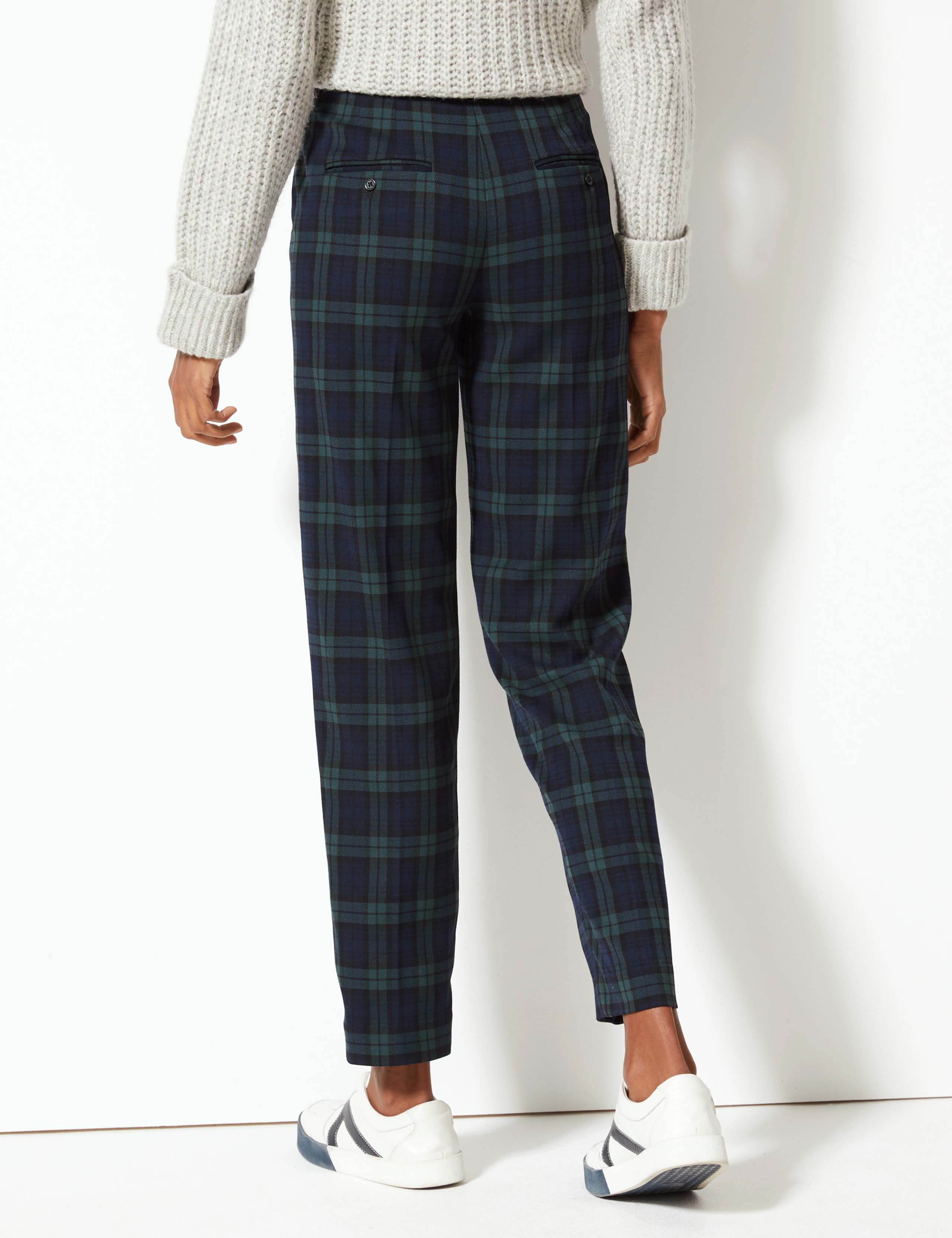 Checked Straight Leg Trousers 4 of 6