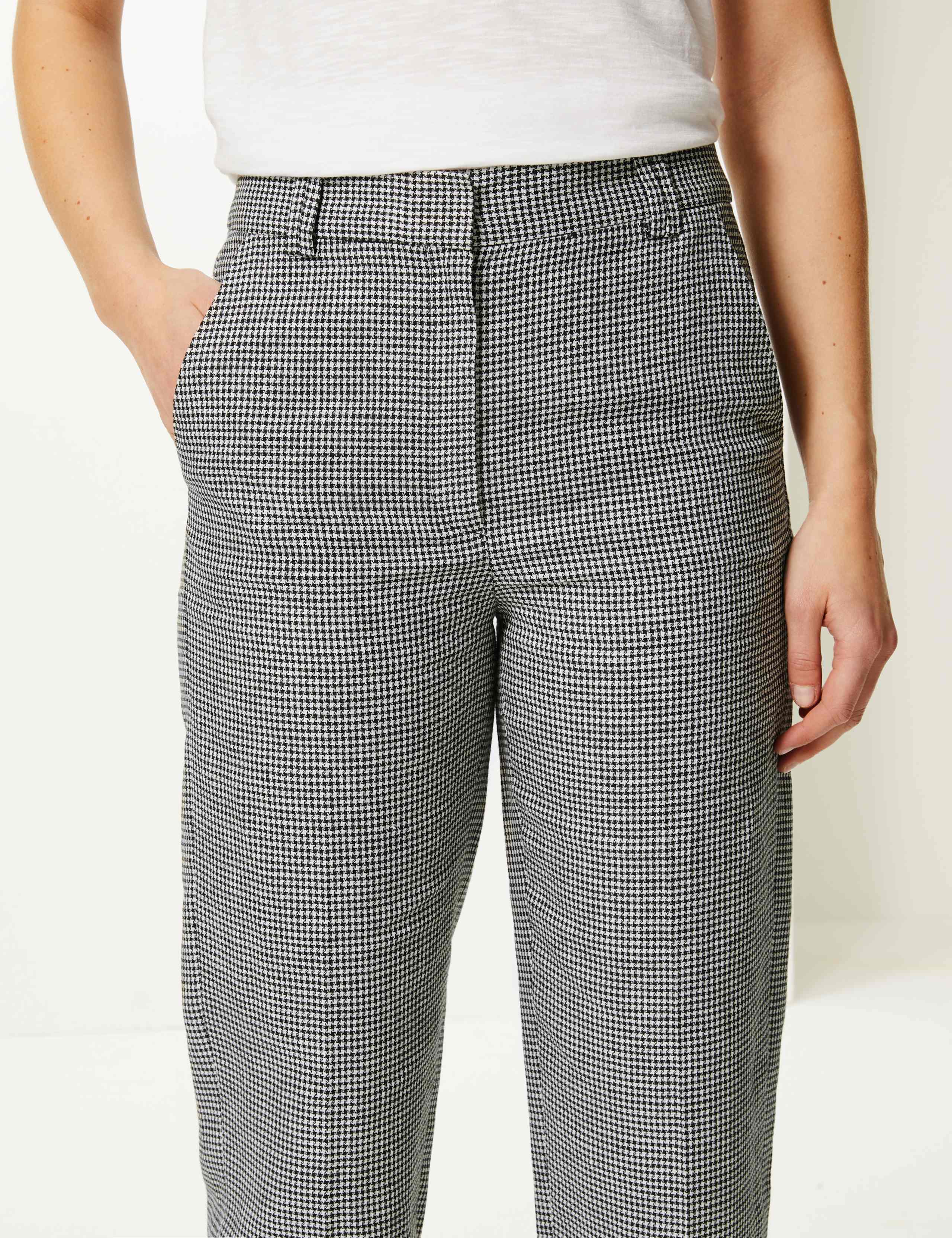 Freya Relaxed Checked Straight Leg Trousers 4 of 5