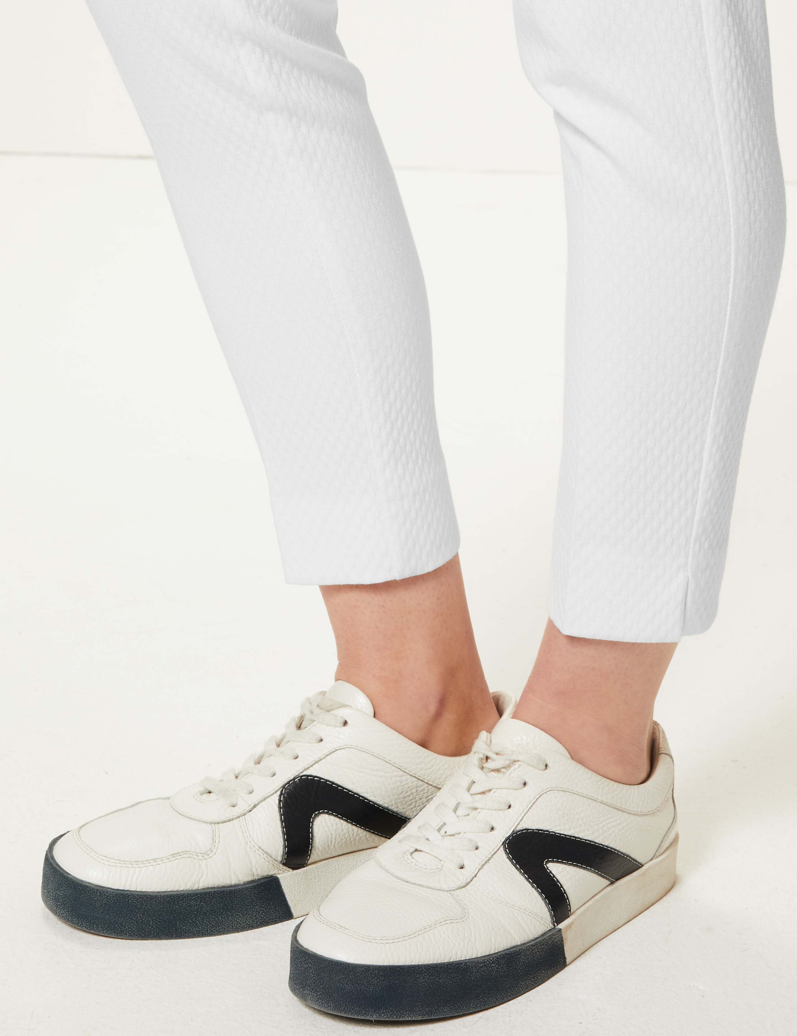 Mia Slim Jacquard Ankle Grazer Trousers 5 of 5