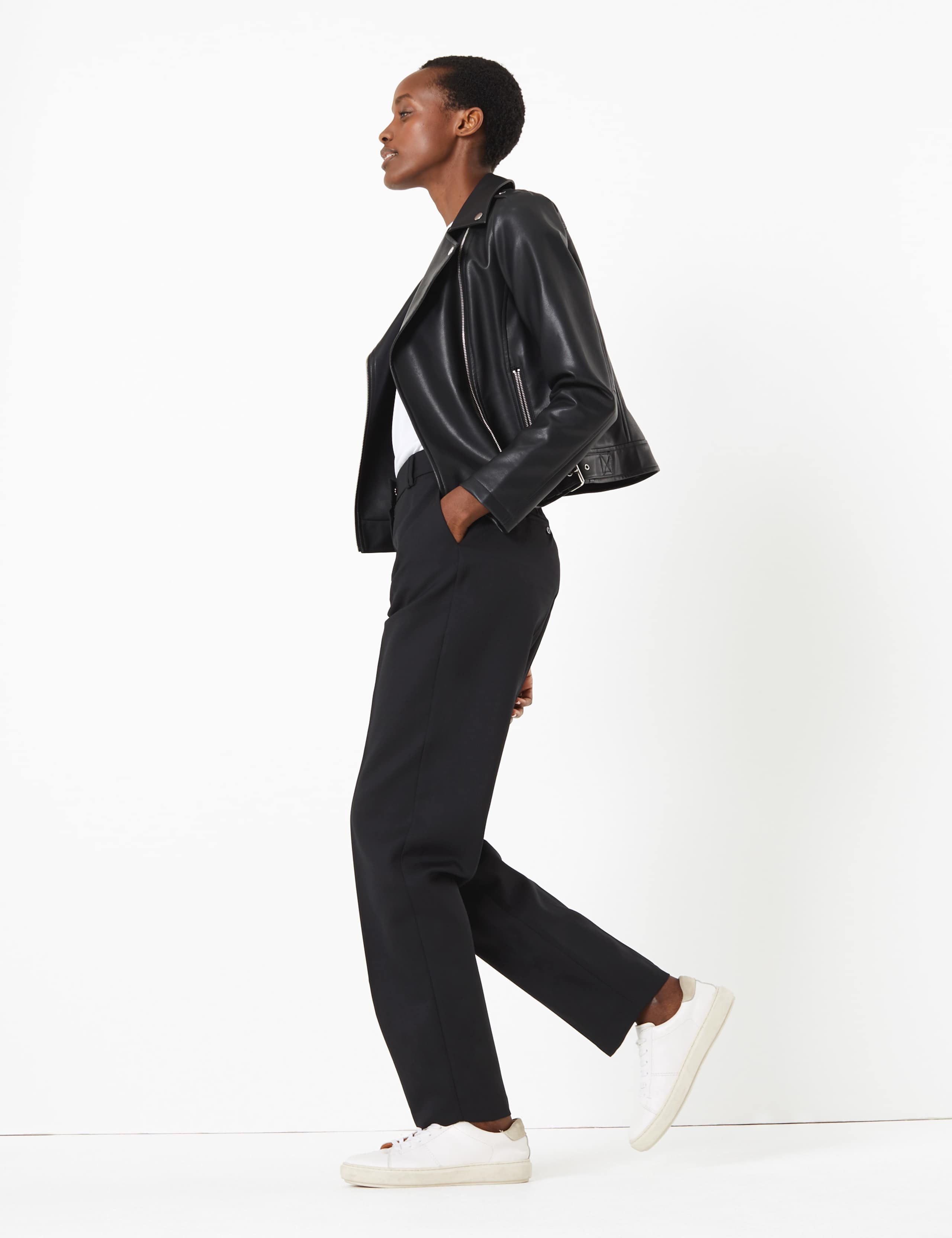 Freya Wool Blend Relaxed Trousers 1 of 5