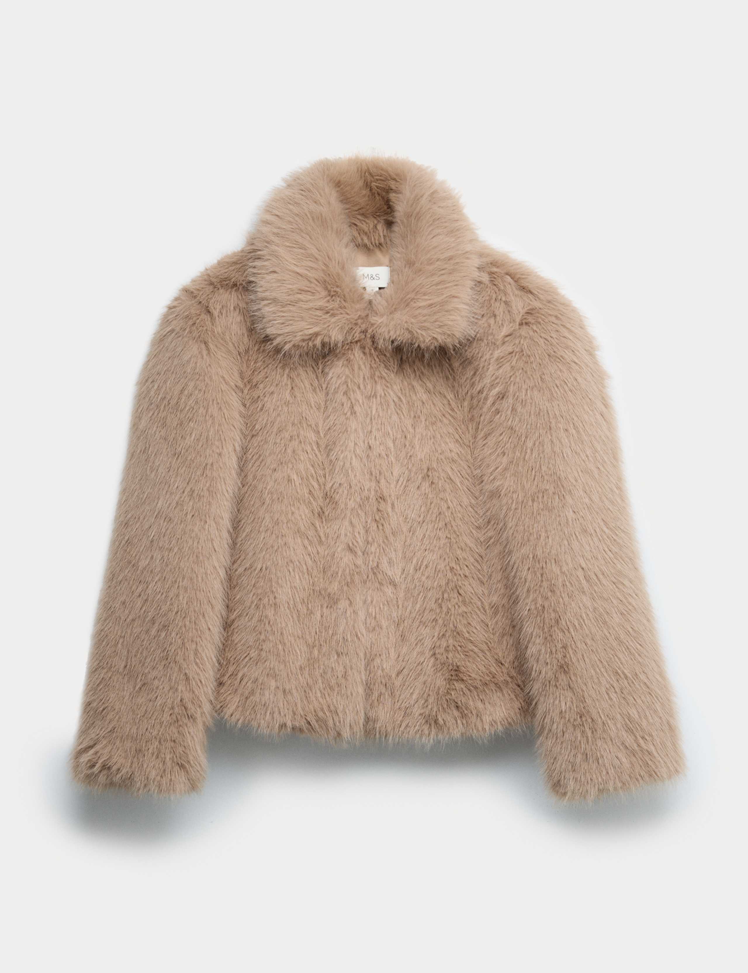 Faux Fur Collared Short Jacket 2 of 6