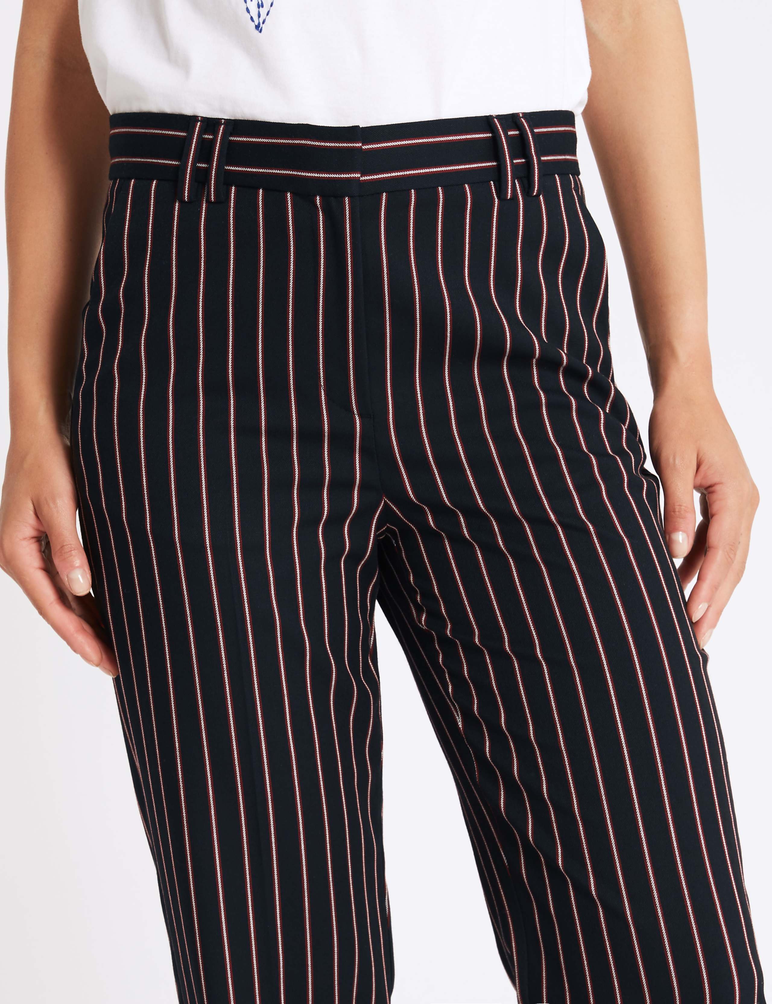Striped Straight Leg Trousers 5 of 6