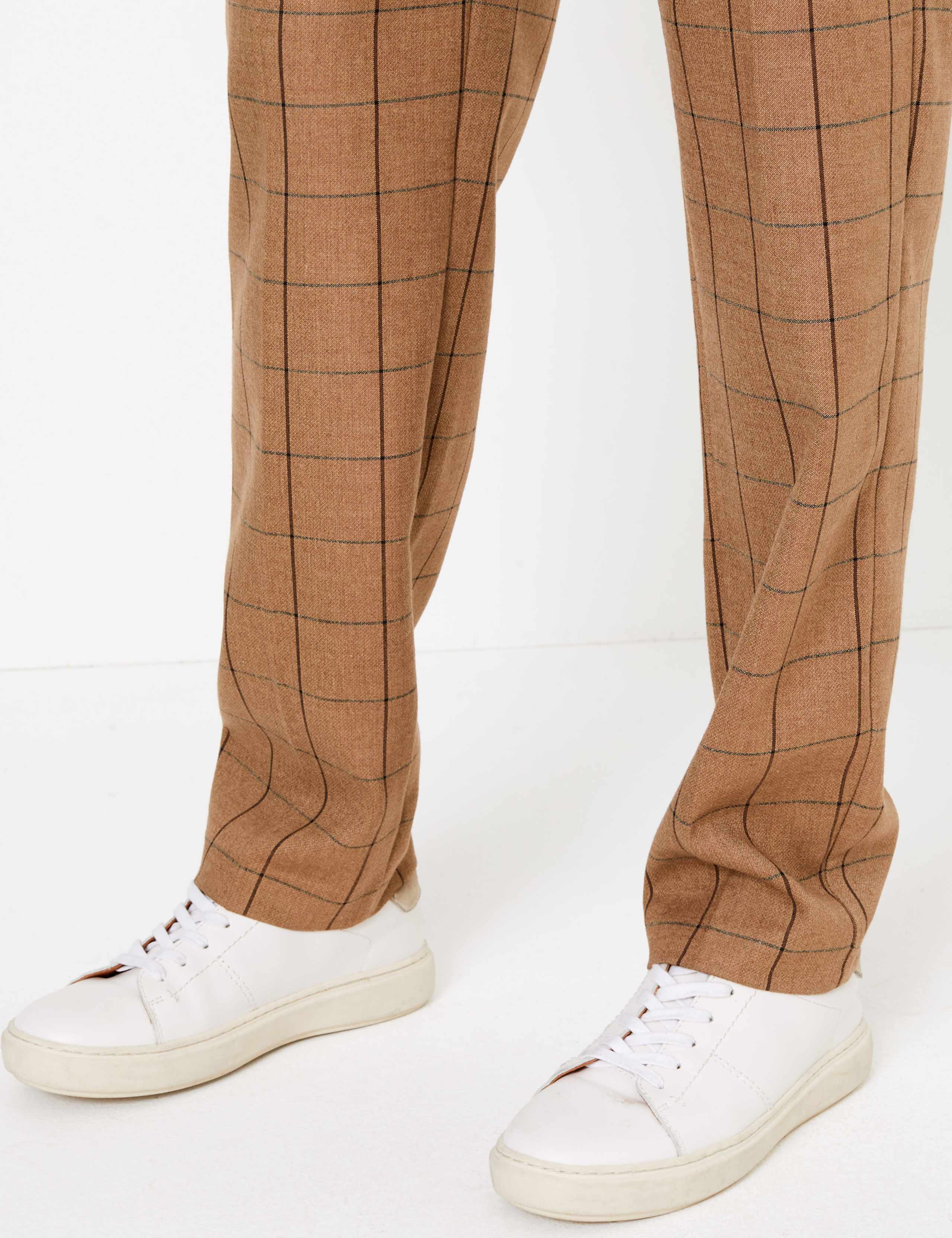 Freya Relaxed Straight Checked Trousers 4 of 5