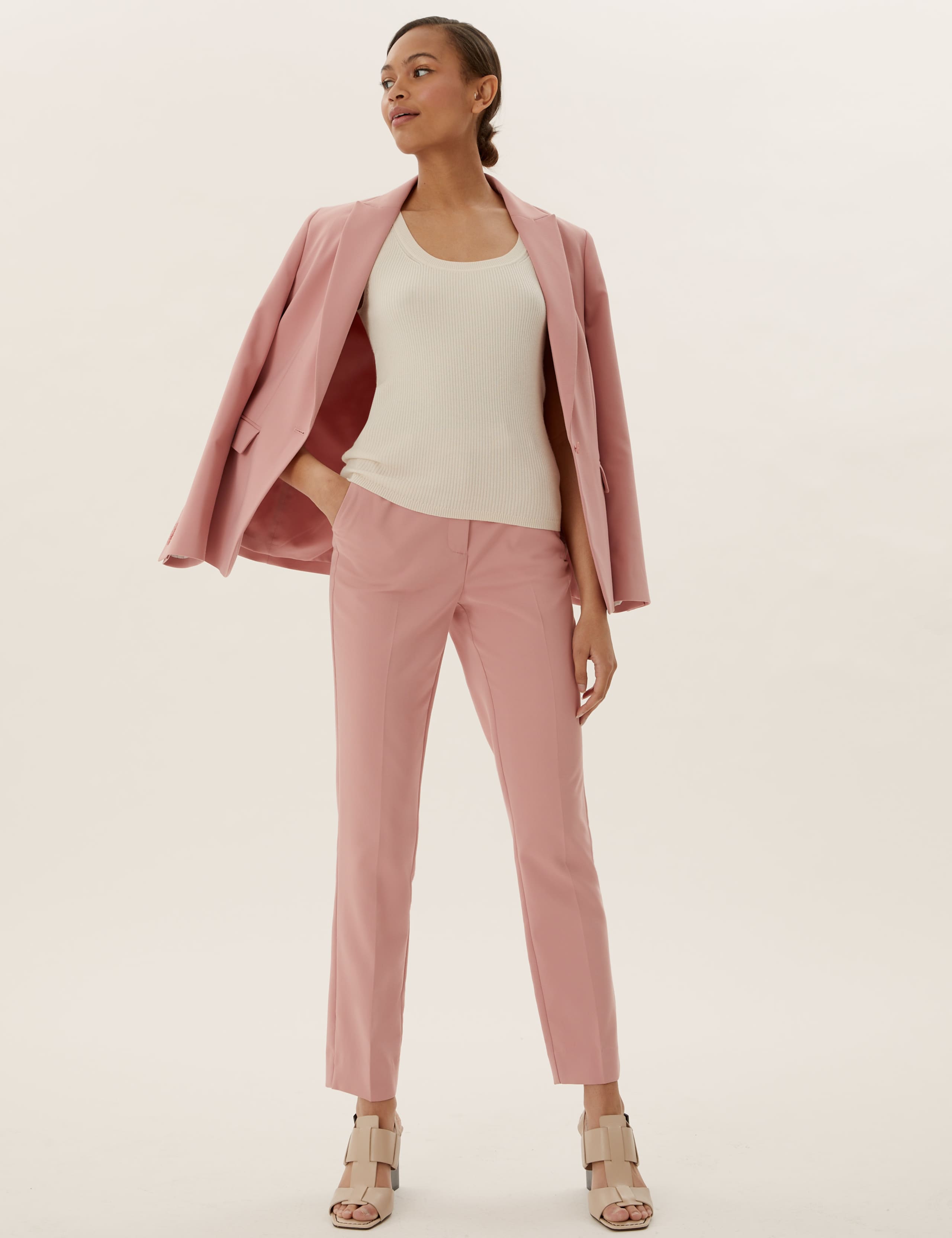 Slim Fit Ankle Grazer Trousers 1 of 6