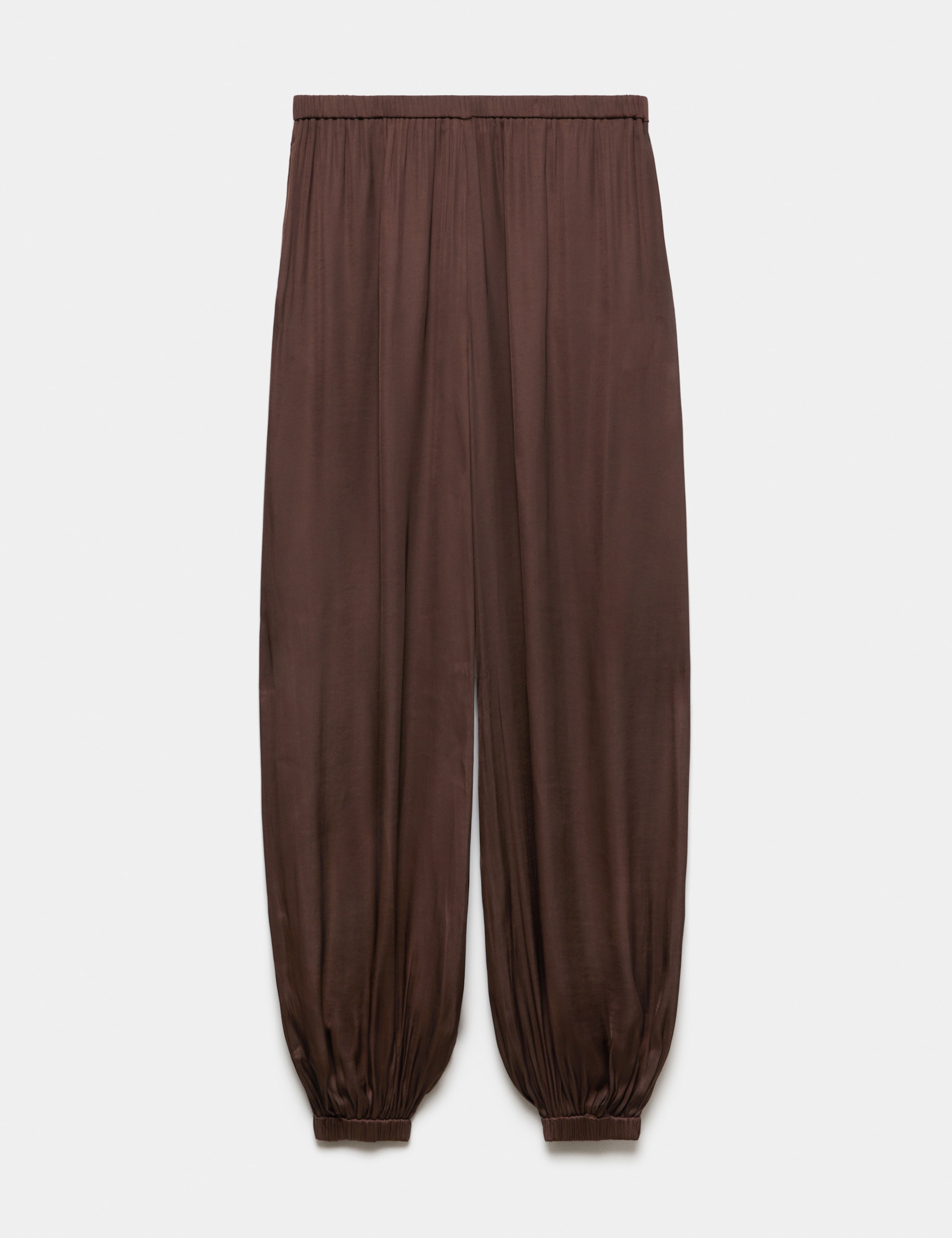 Satin Elasticated Waist Balloon Trousers 2 of 6