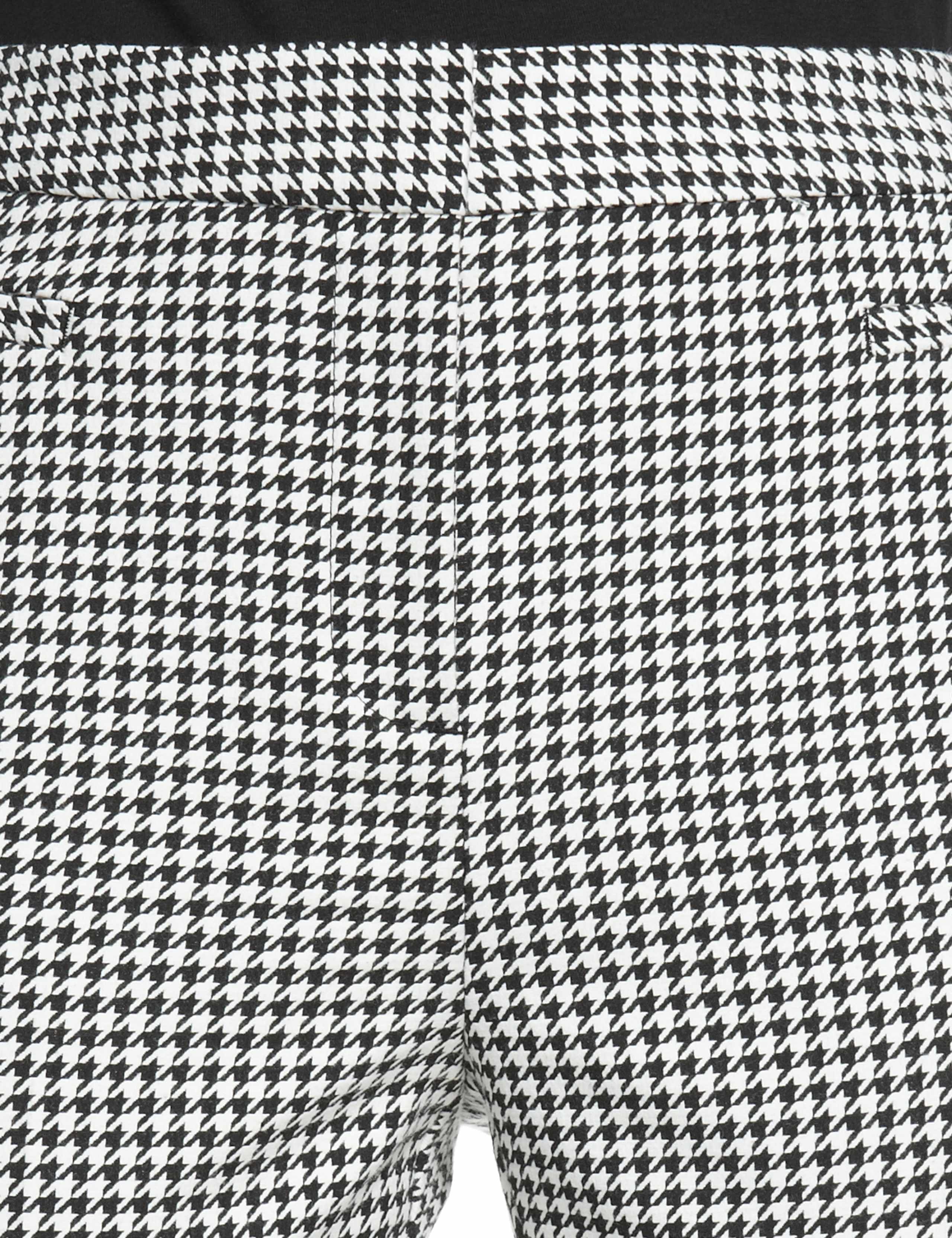 Dogtooth Print 7/8 Modern Slim Leg Trousers 5 of 6