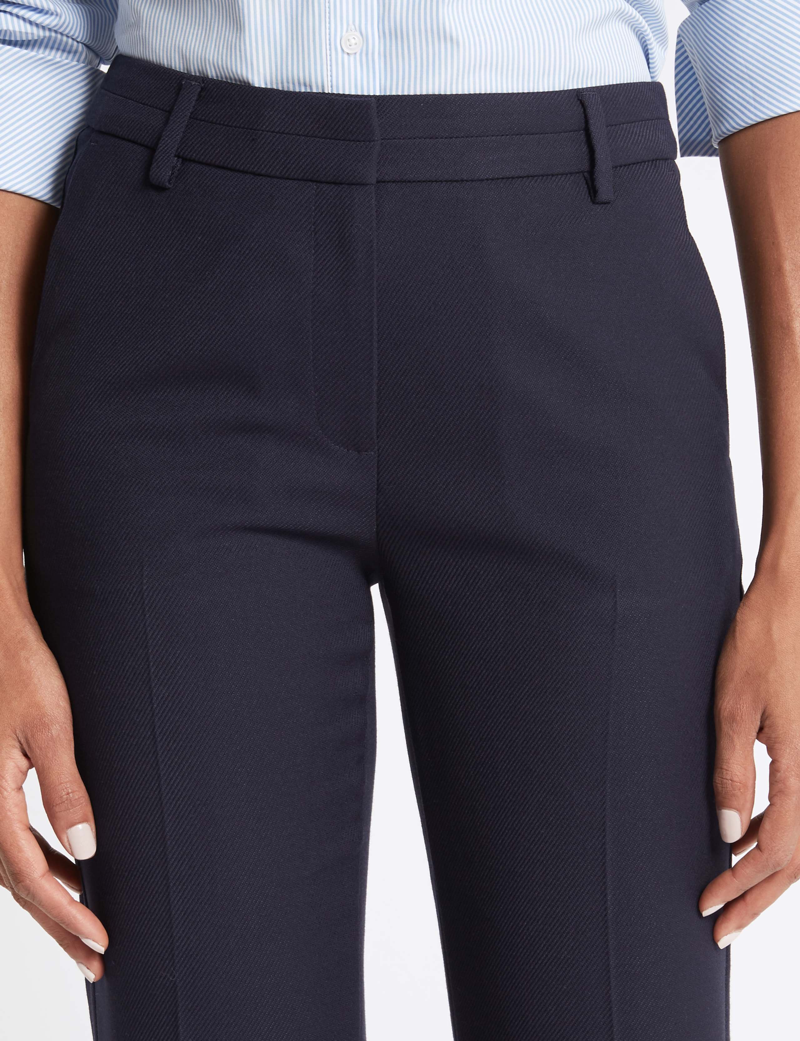 Textured Straight Leg Trousers 6 of 8