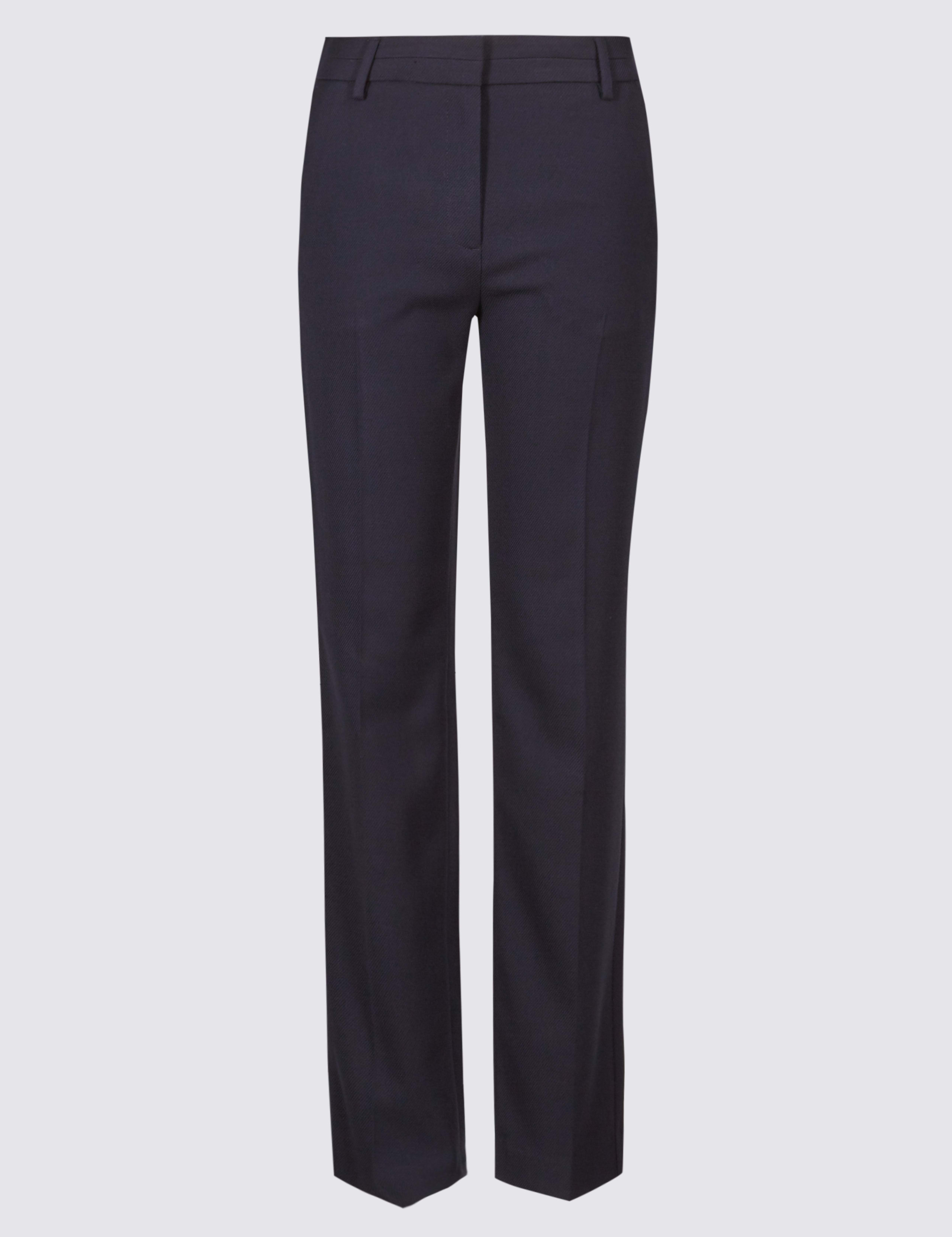 Textured Straight Leg Trousers 2 of 8