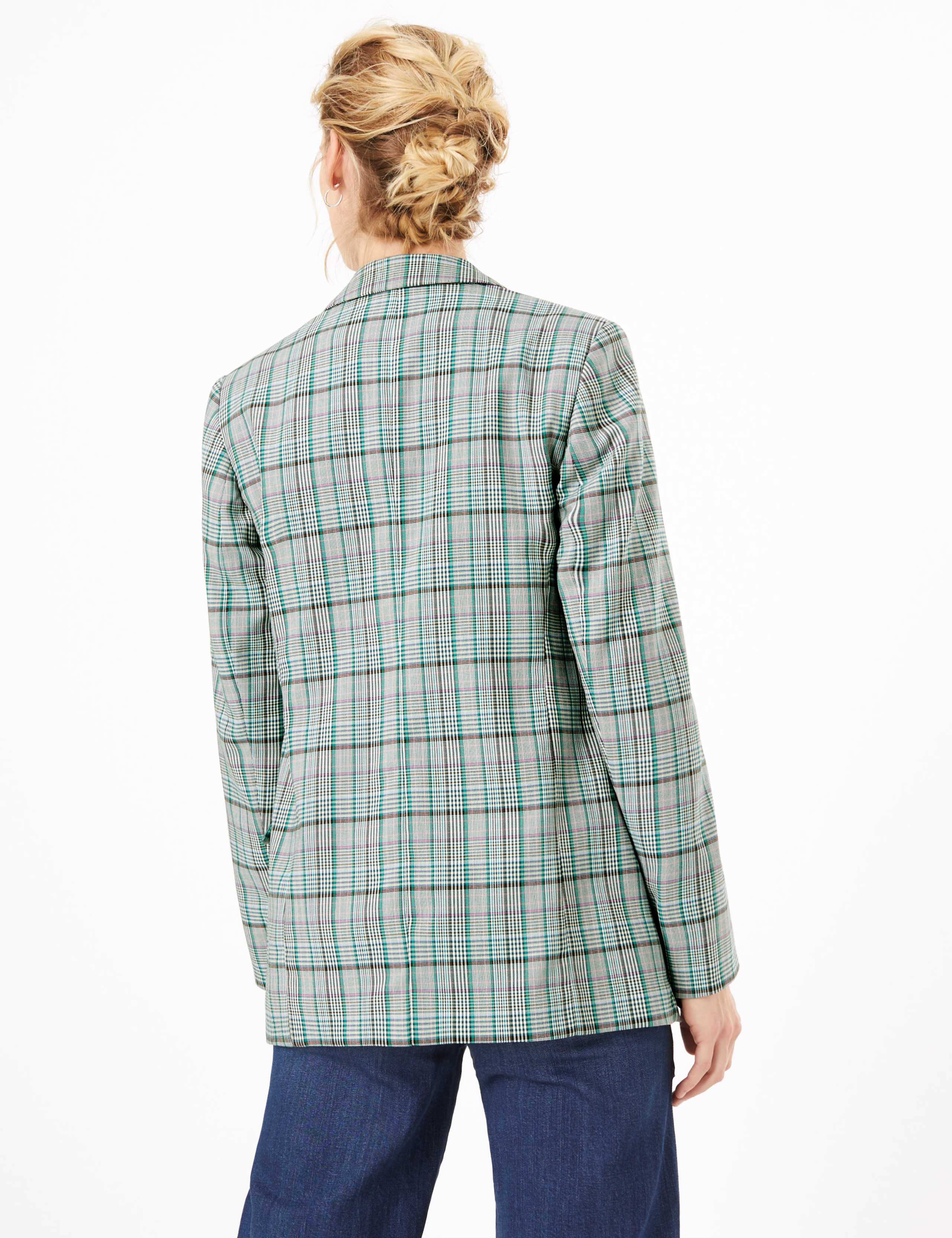 Checked Open Front Edge to Edge Blazer 5 of 5