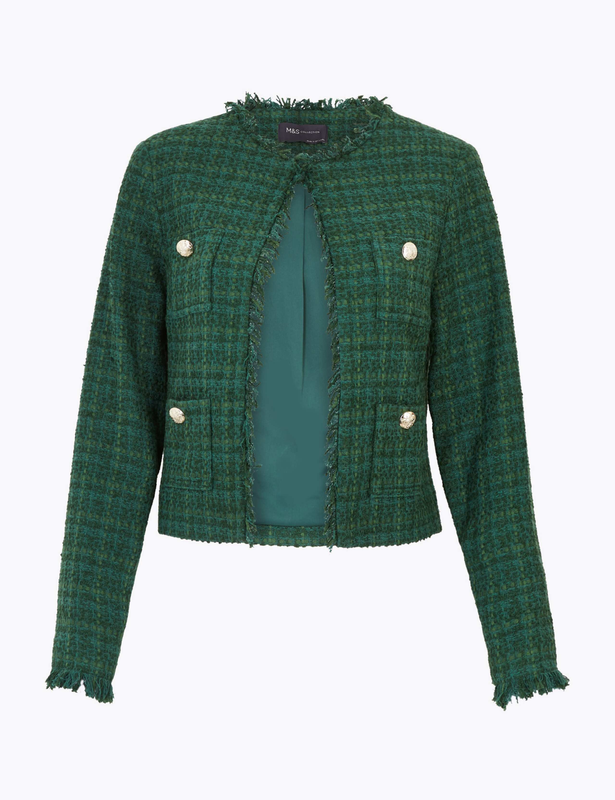 Tweed Straight Short Jacket 2 of 4