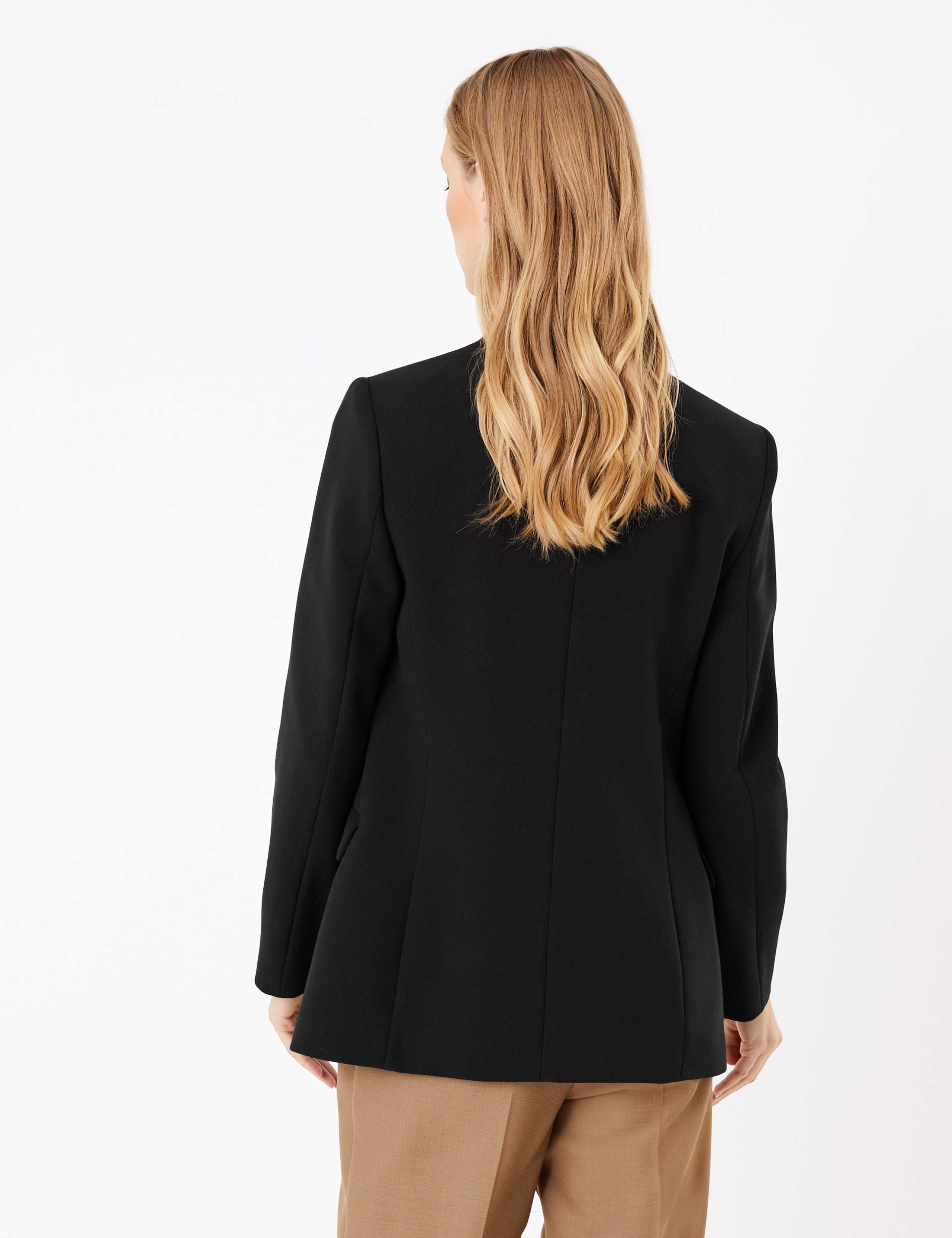 Collarless Open Front Blazer 4 of 4
