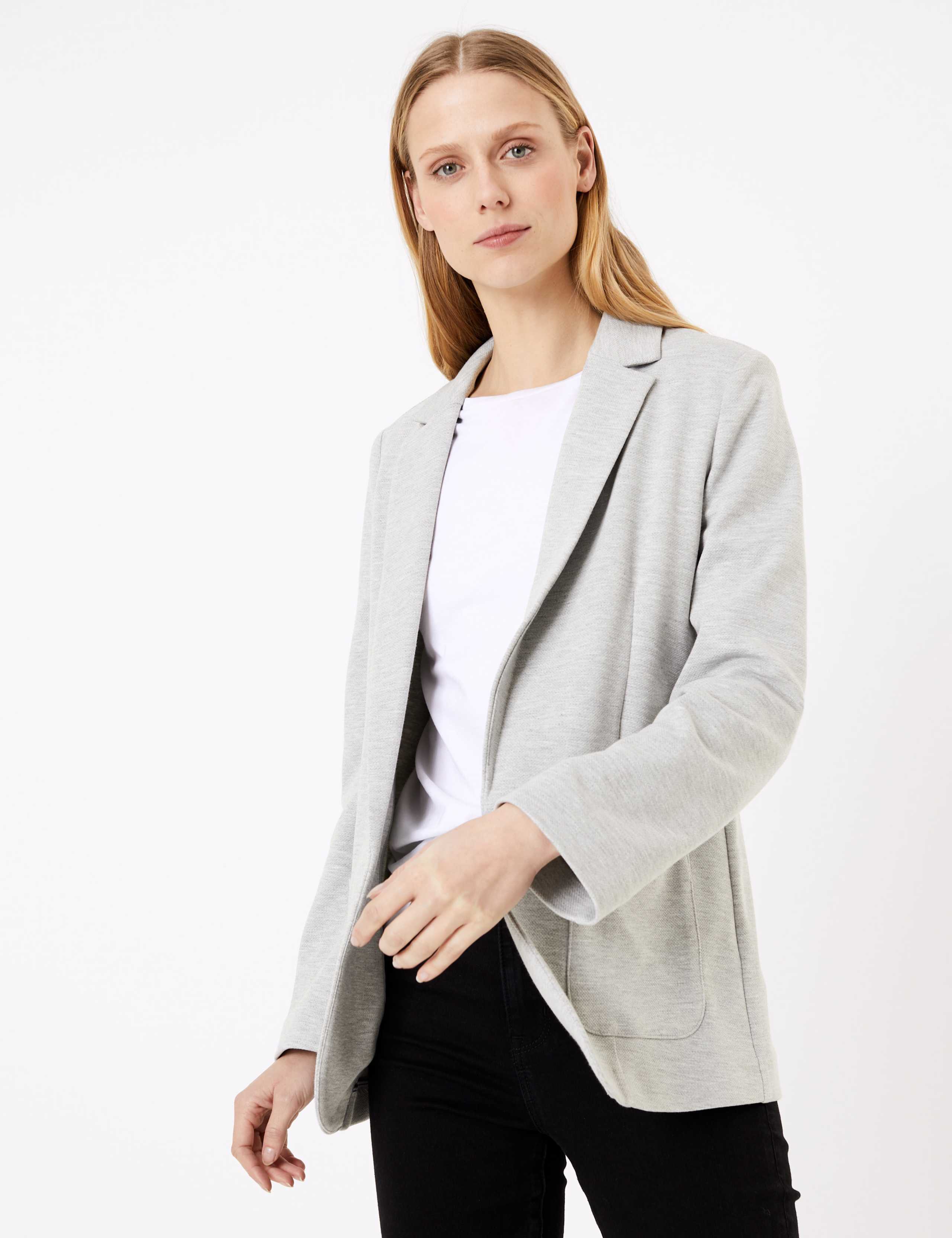 Open Front Jersey Blazer 1 of 4