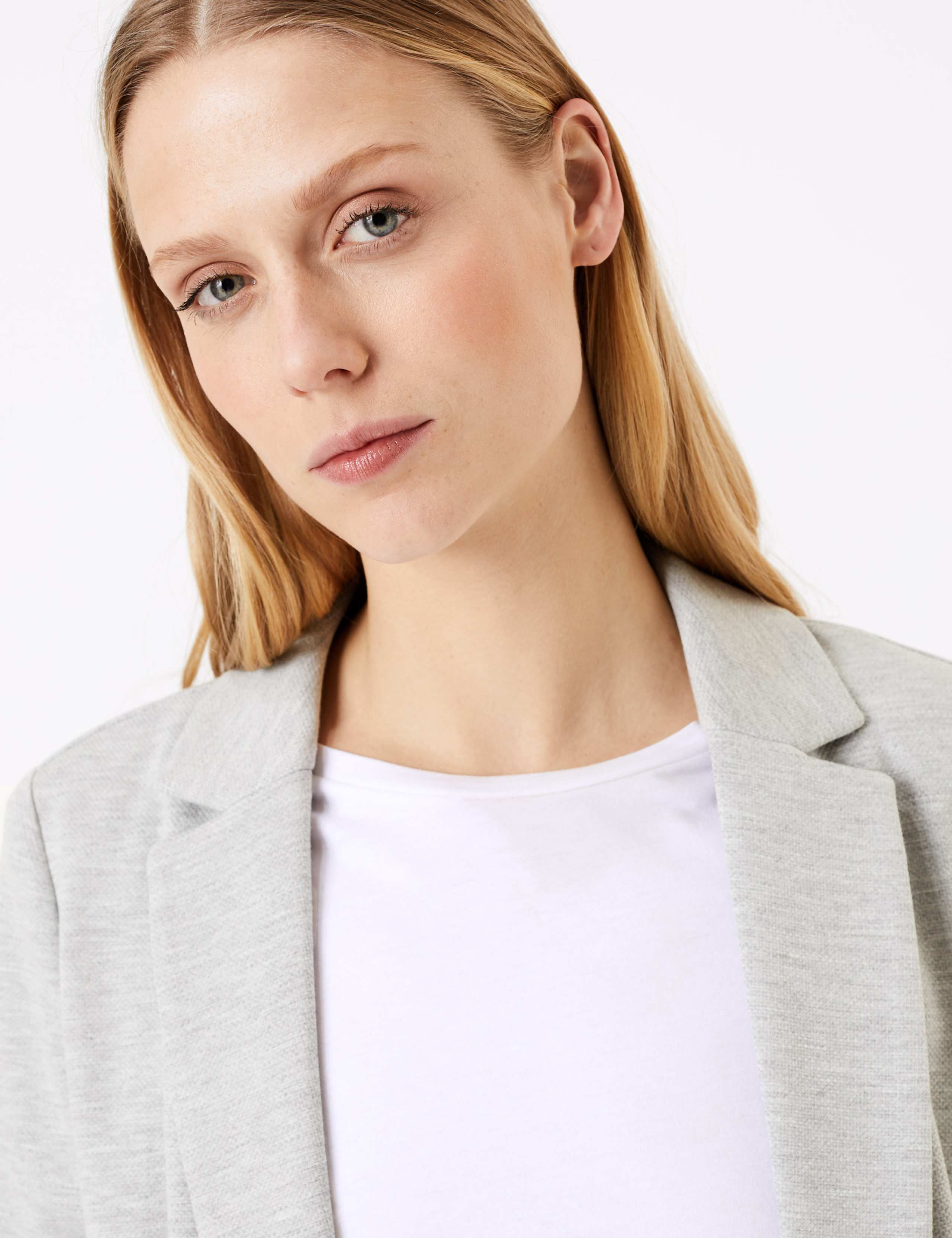 Open Front Jersey Blazer 3 of 4